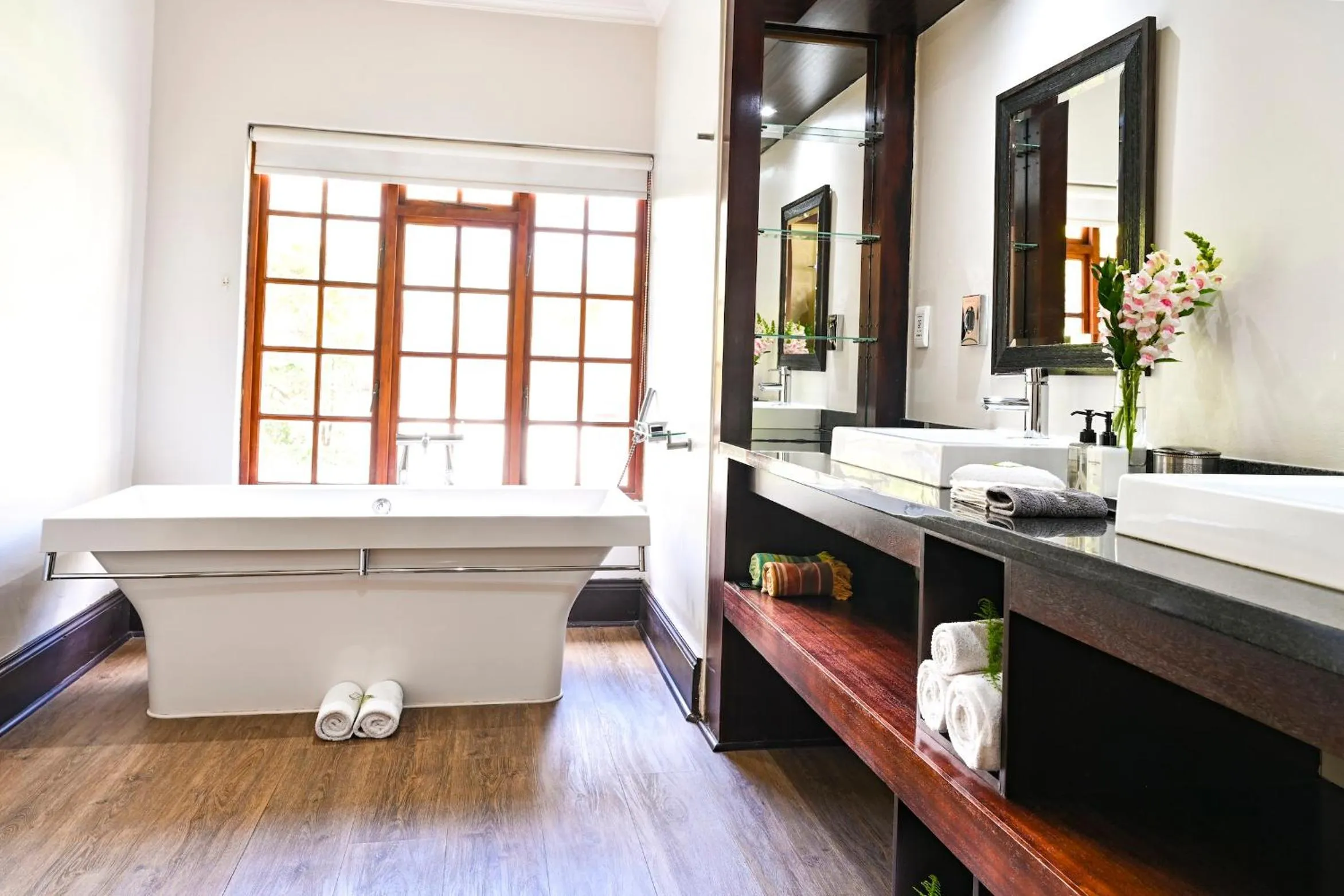 Bathroom in Woodall Country House and Spa