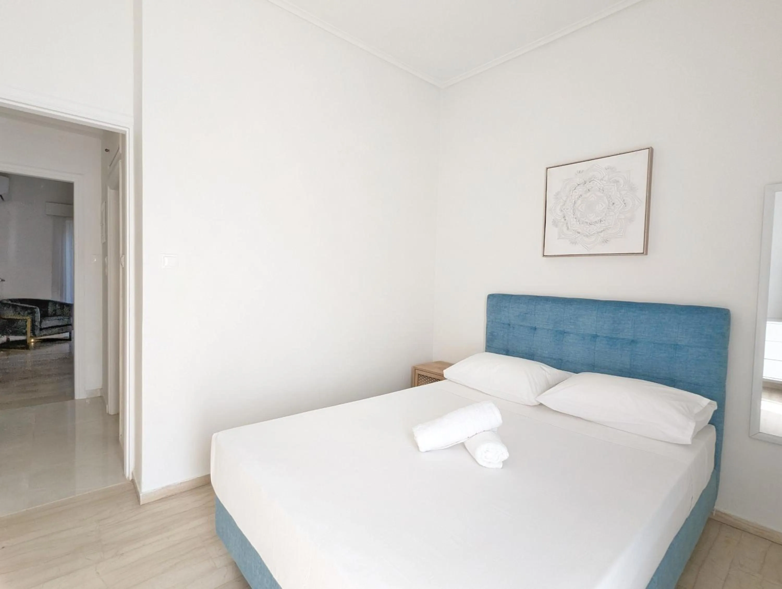 Bed in Acropolis View Dream Apartments