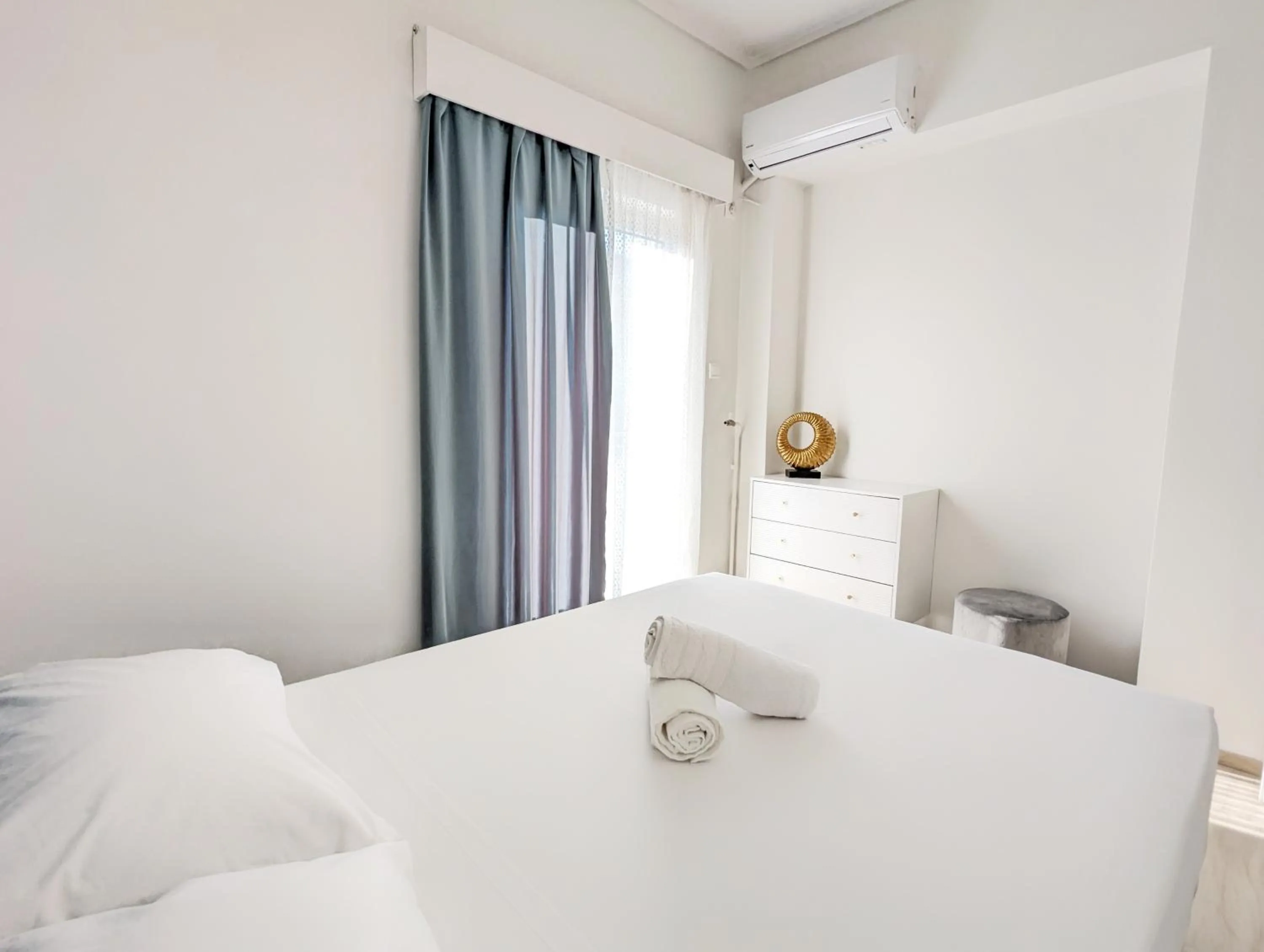 Bed in Acropolis View Dream Apartments