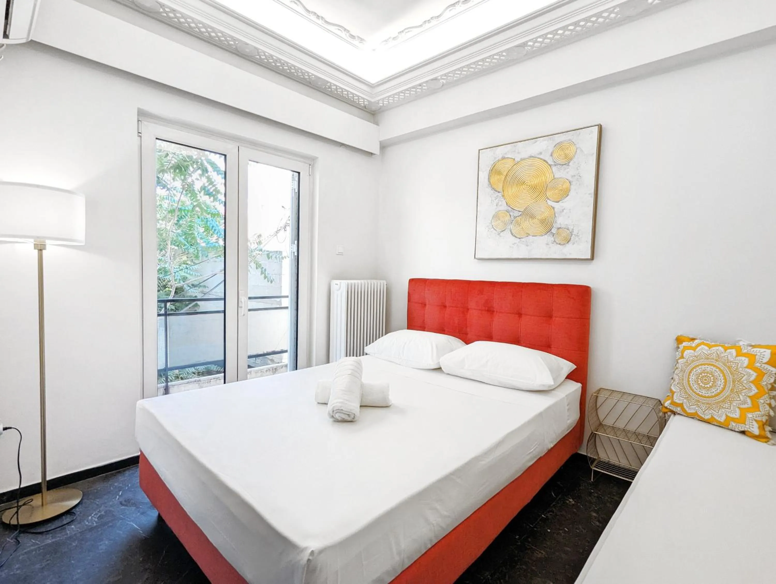Bed in Acropolis View Dream Apartments