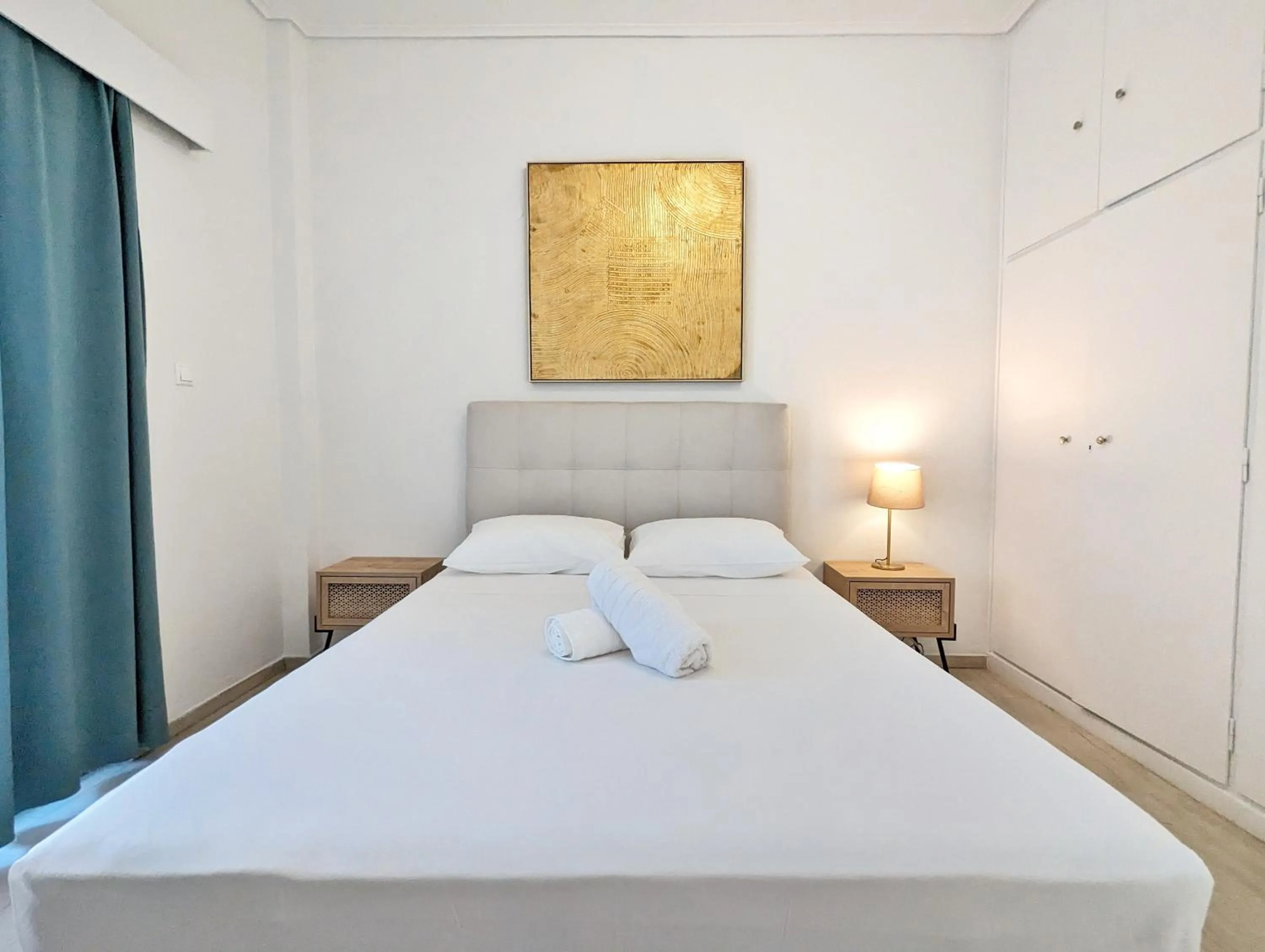 Bed in Acropolis View Dream Apartments