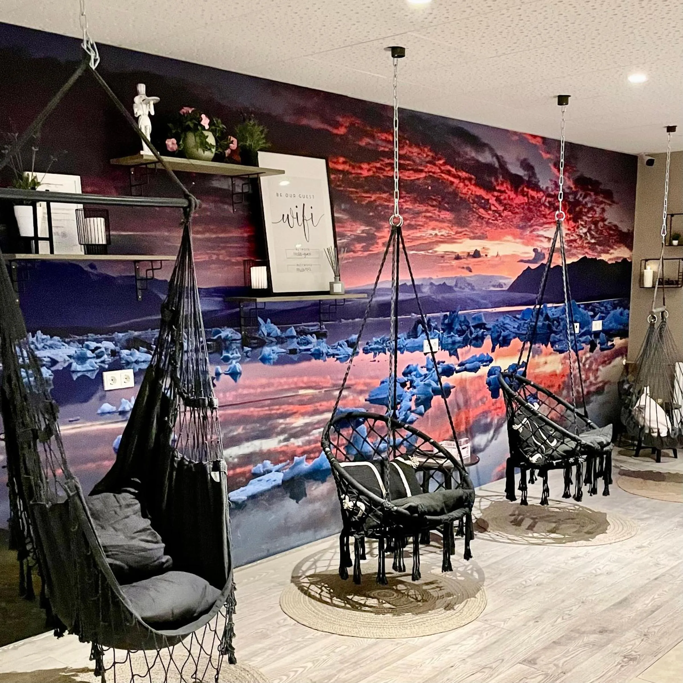 Seating area in Hotel Muli