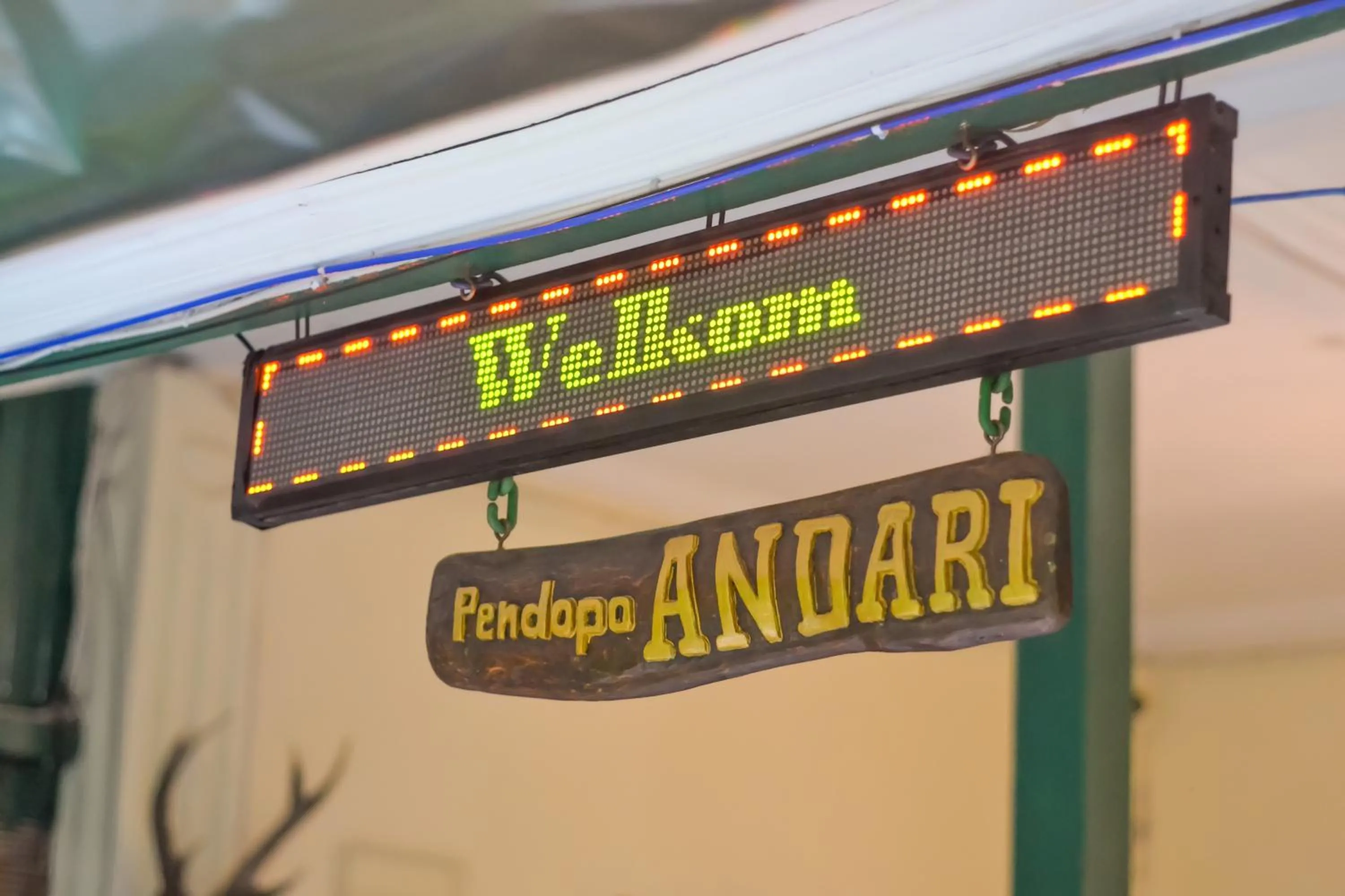 Decorative detail in Pendopo Andari Homestay