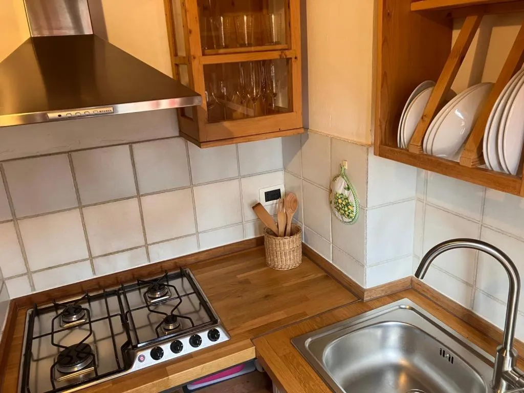 Kitchen or kitchenette in Castello di Cafaggio