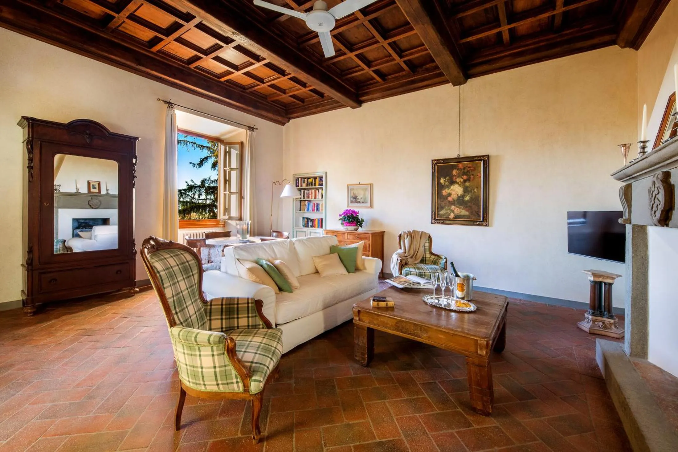 Seating area in Castello di Cafaggio