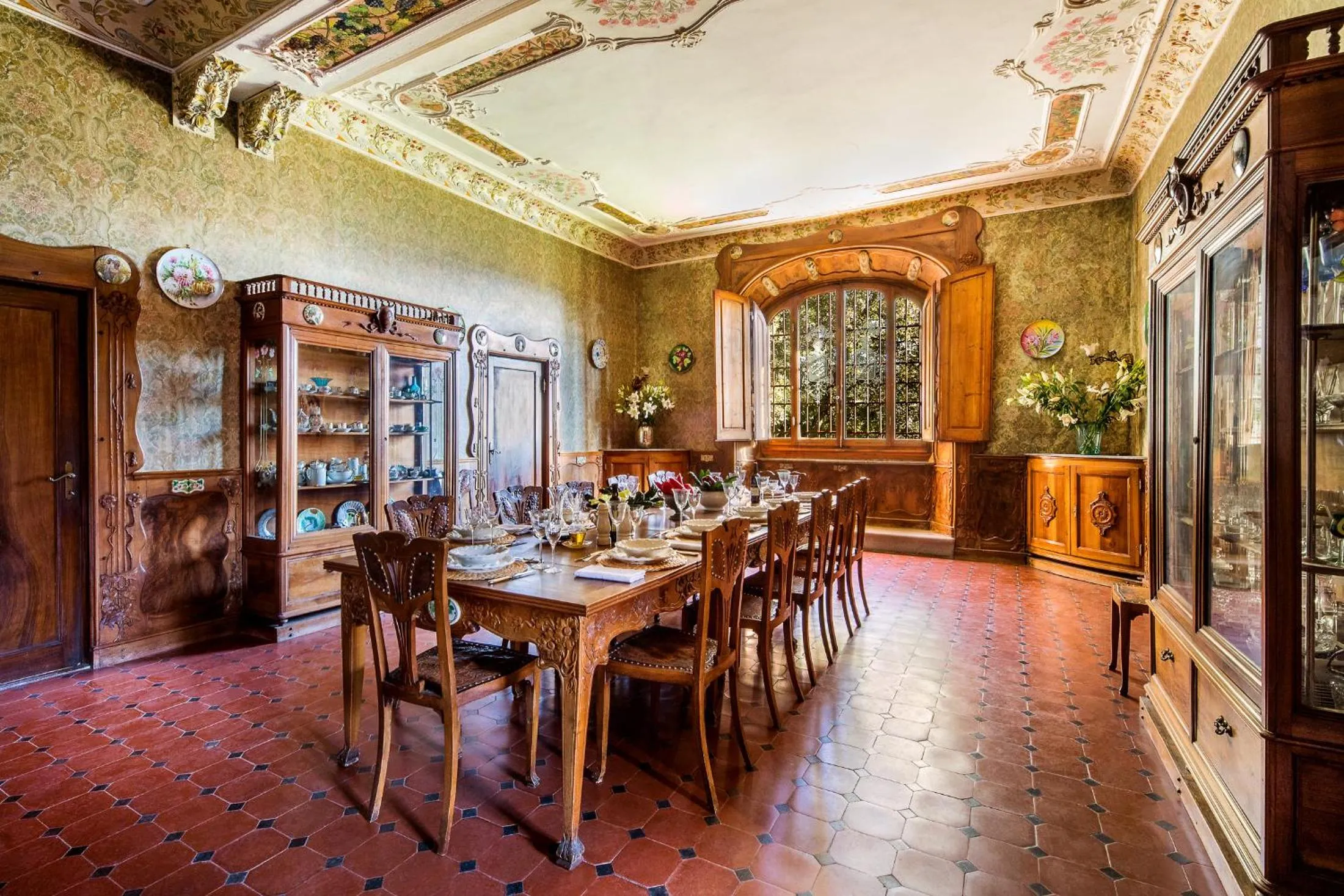 Dining area in Castello di Cafaggio