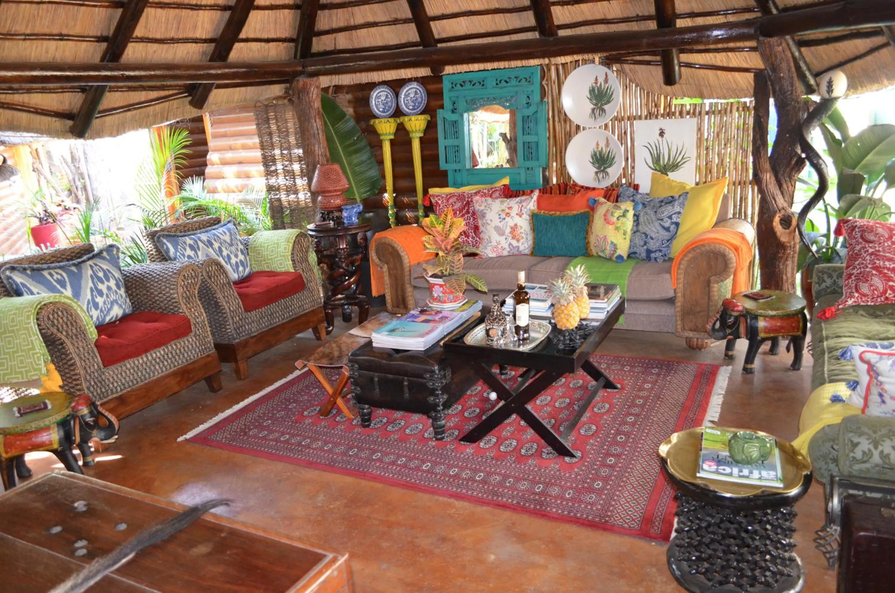 Living room in Wielewaal Bush Lodge