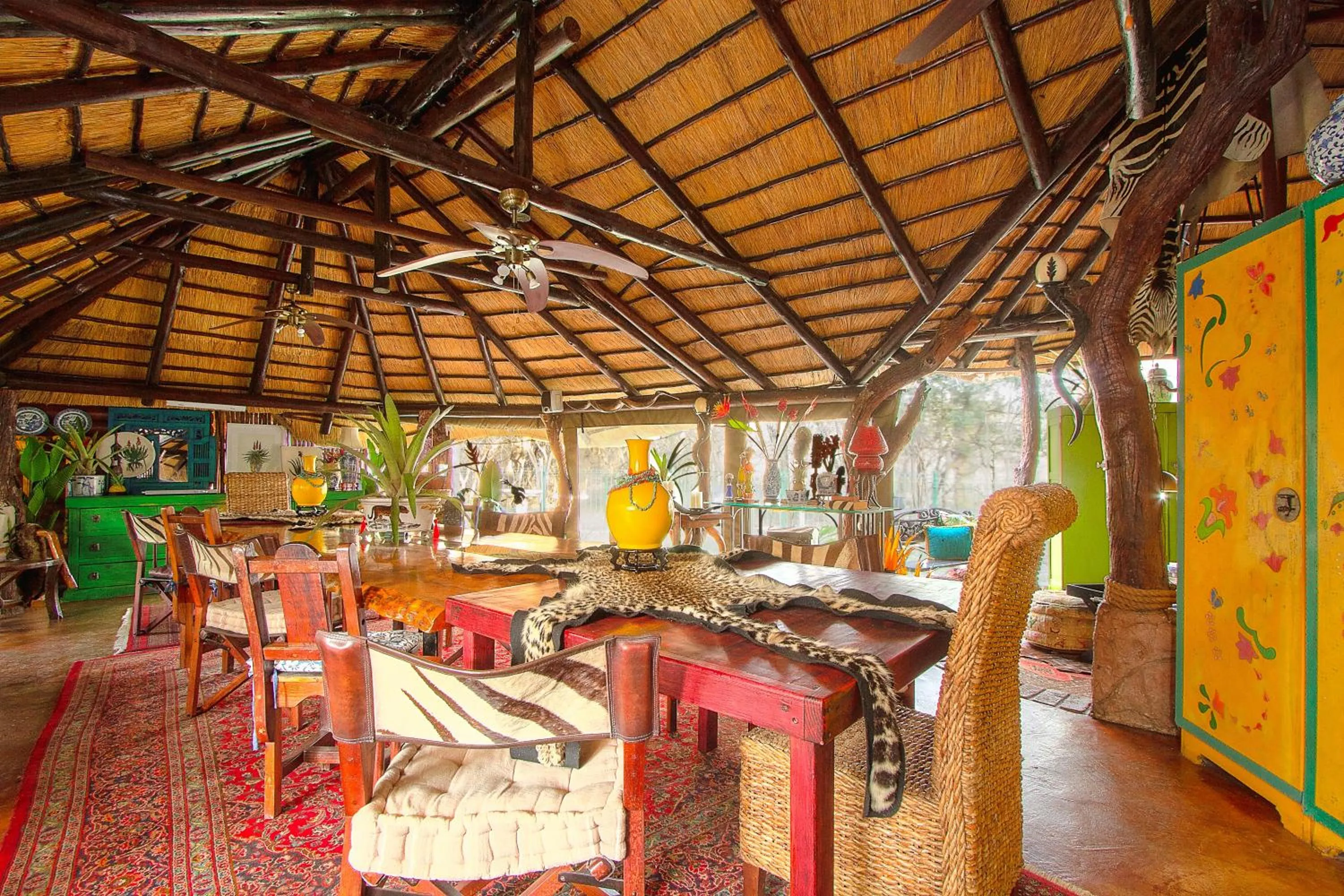 Decorative detail in Wielewaal Bush Lodge