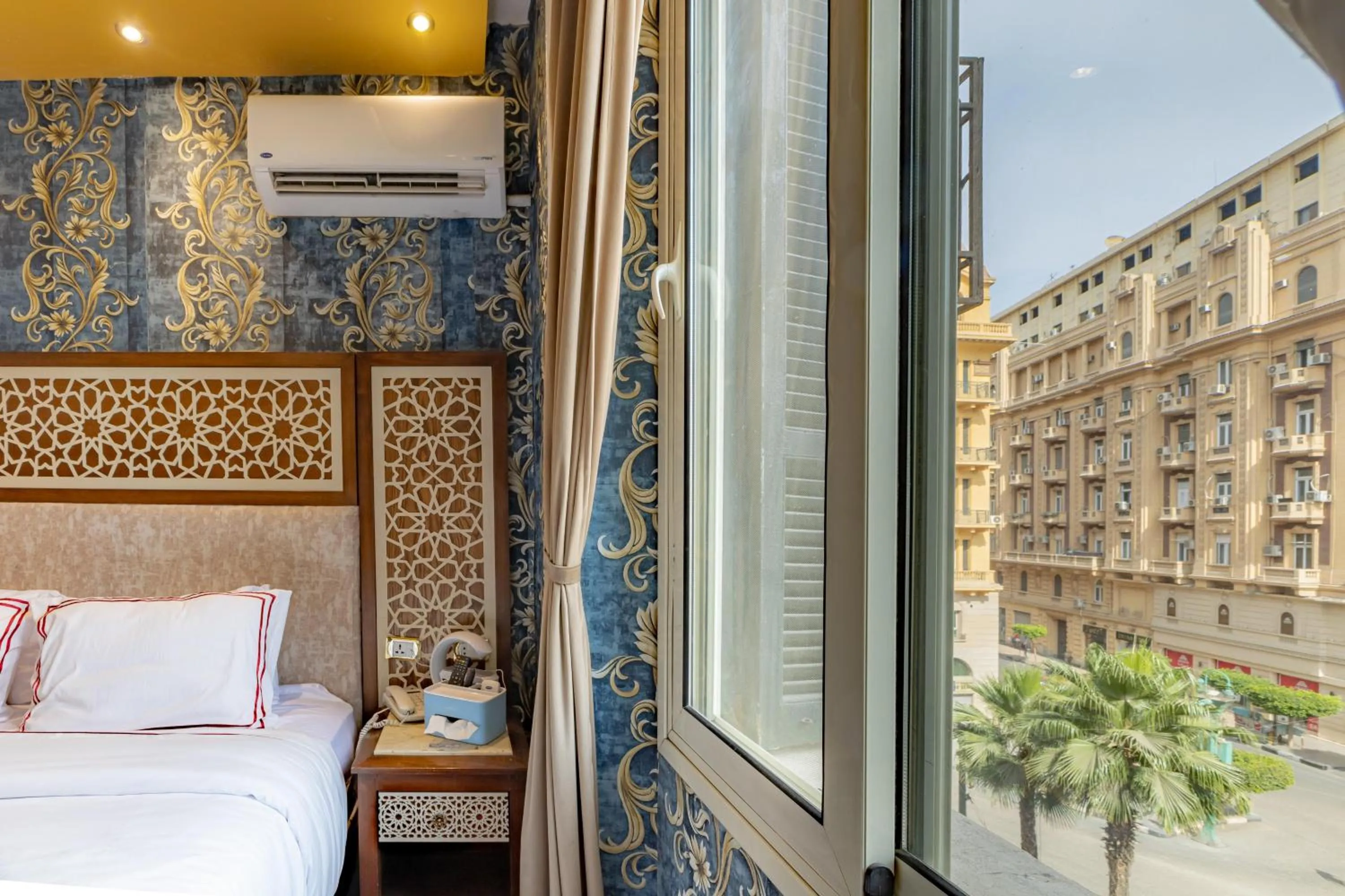 View (from property/room), Bed in Cairo Inn