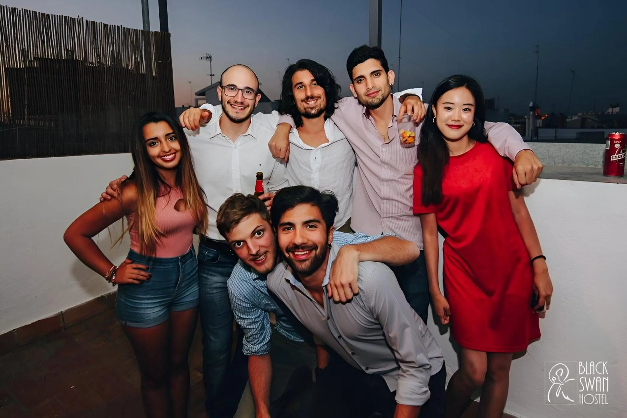 People in Black Swan Hostel Sevilla