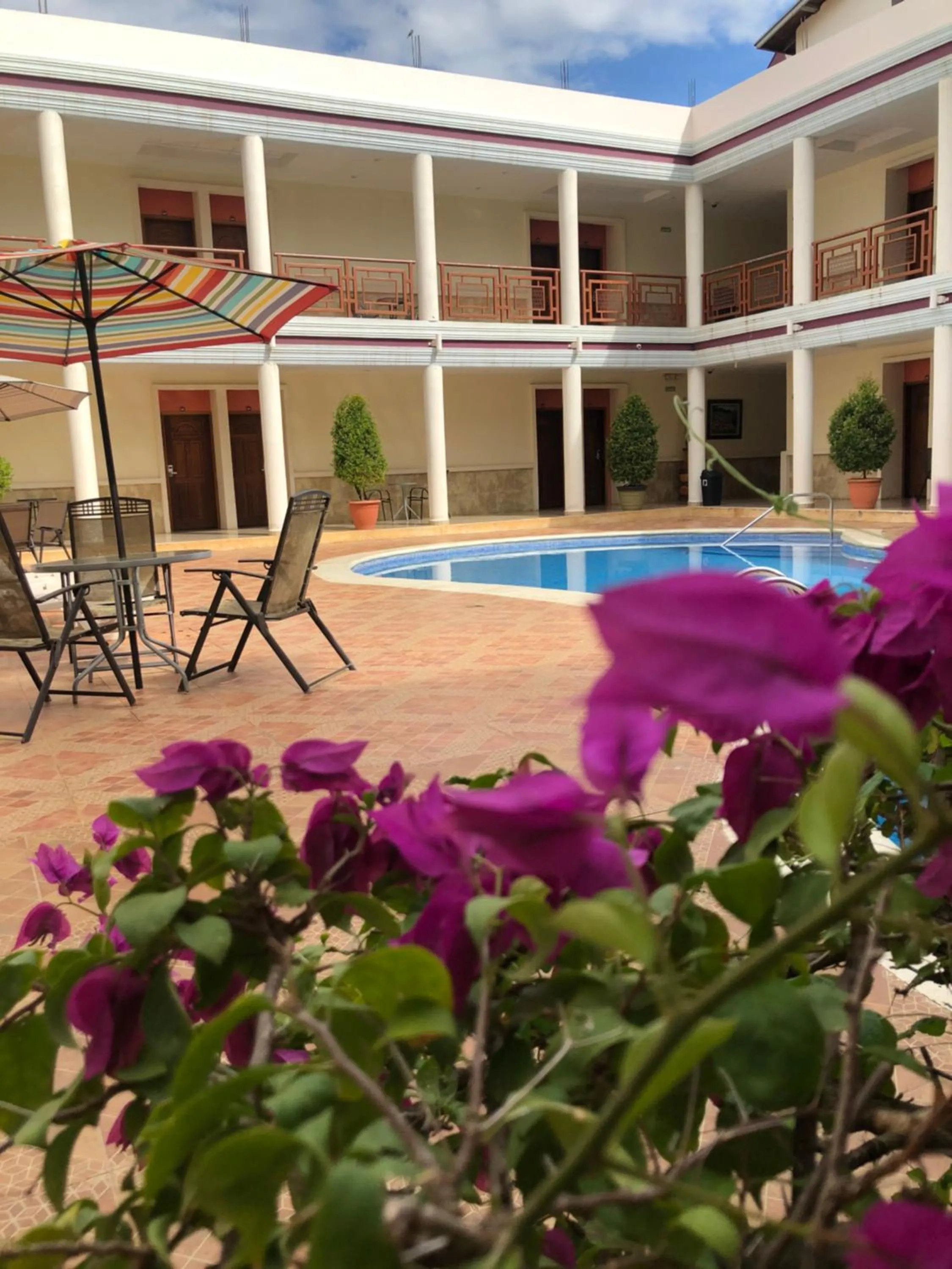 Property building in Hotel Plaza Maria