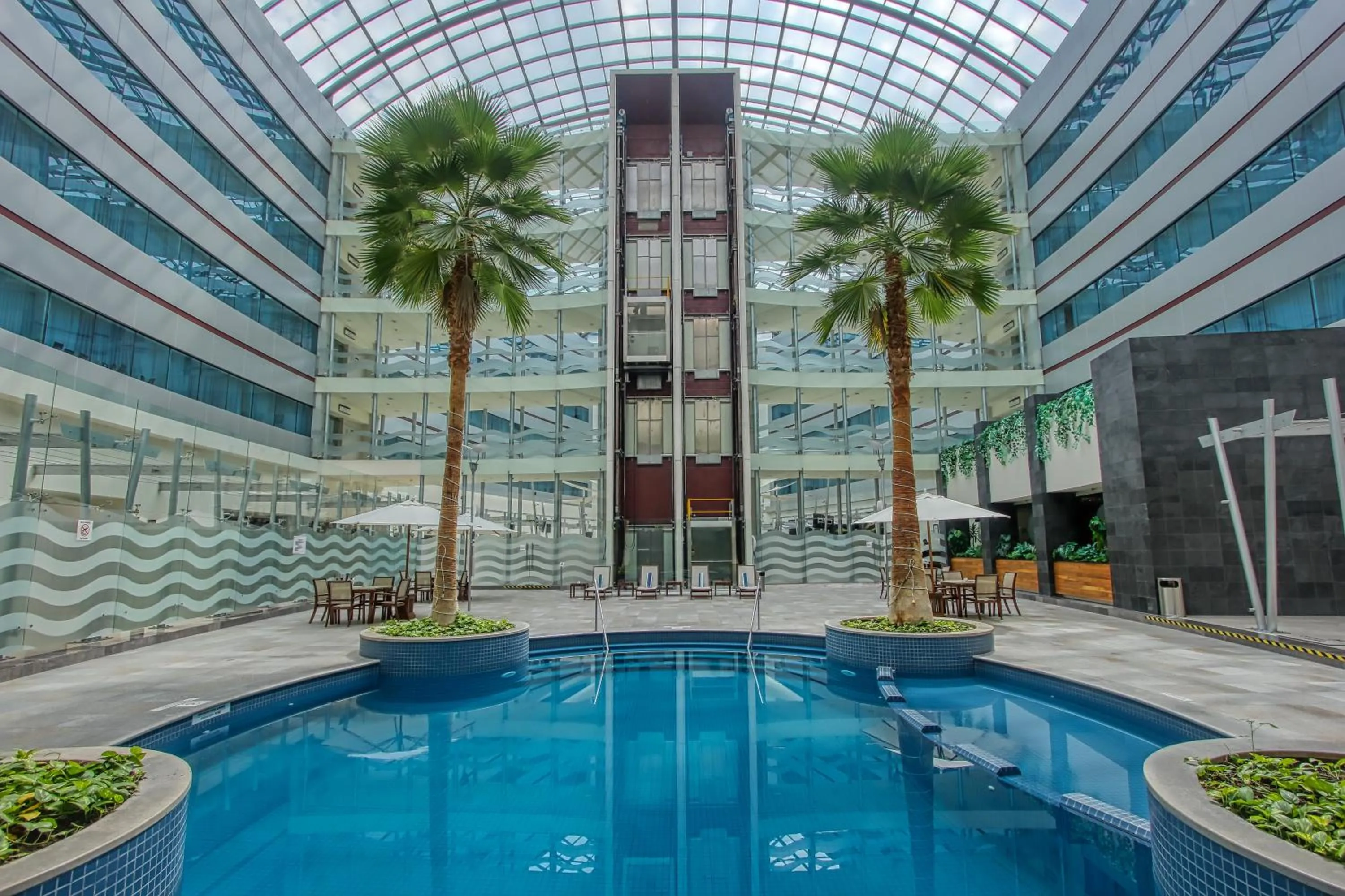 Swimming pool in Crowne Plaza Leon by IHG