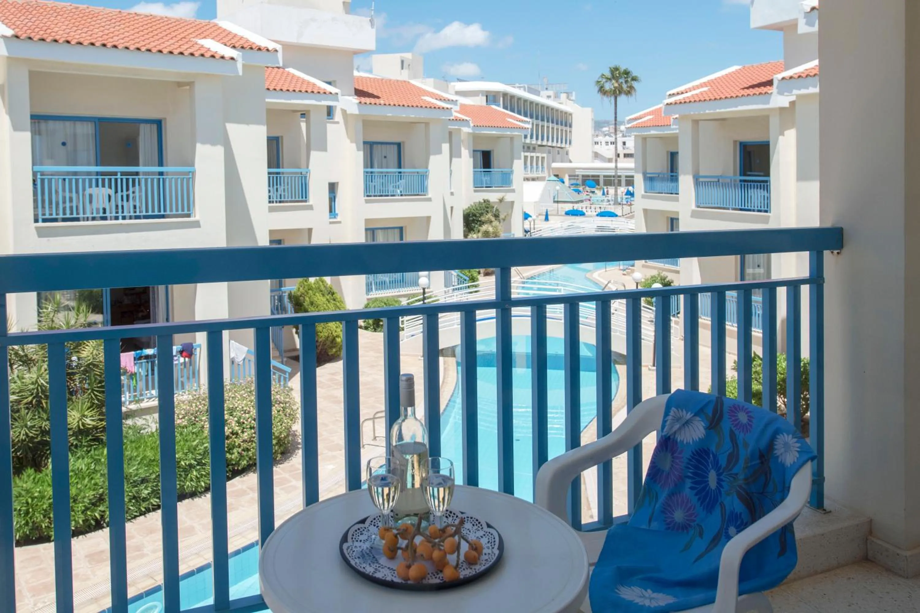 Pool view in Kissos Hotel