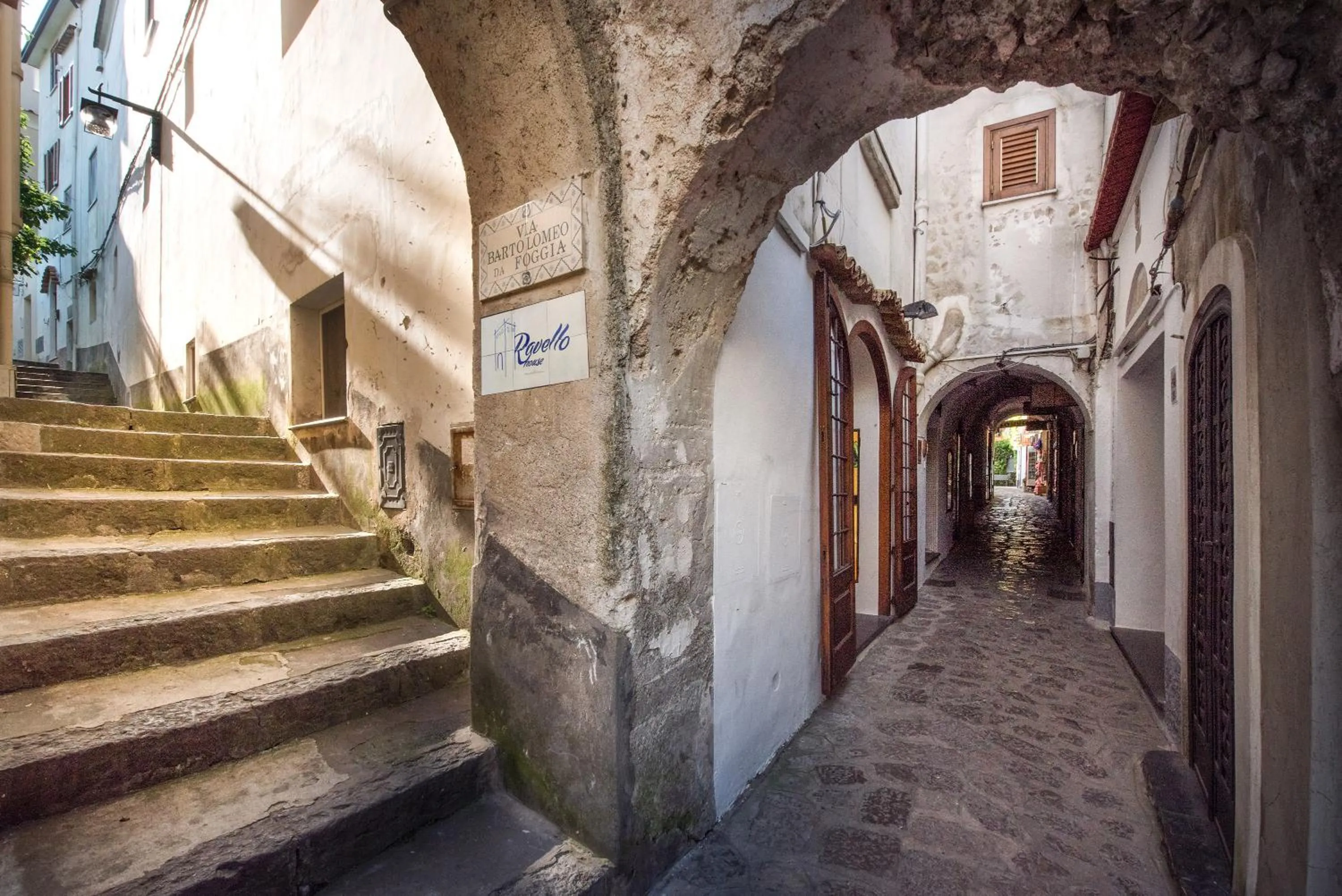 Facade/entrance in Ravello House