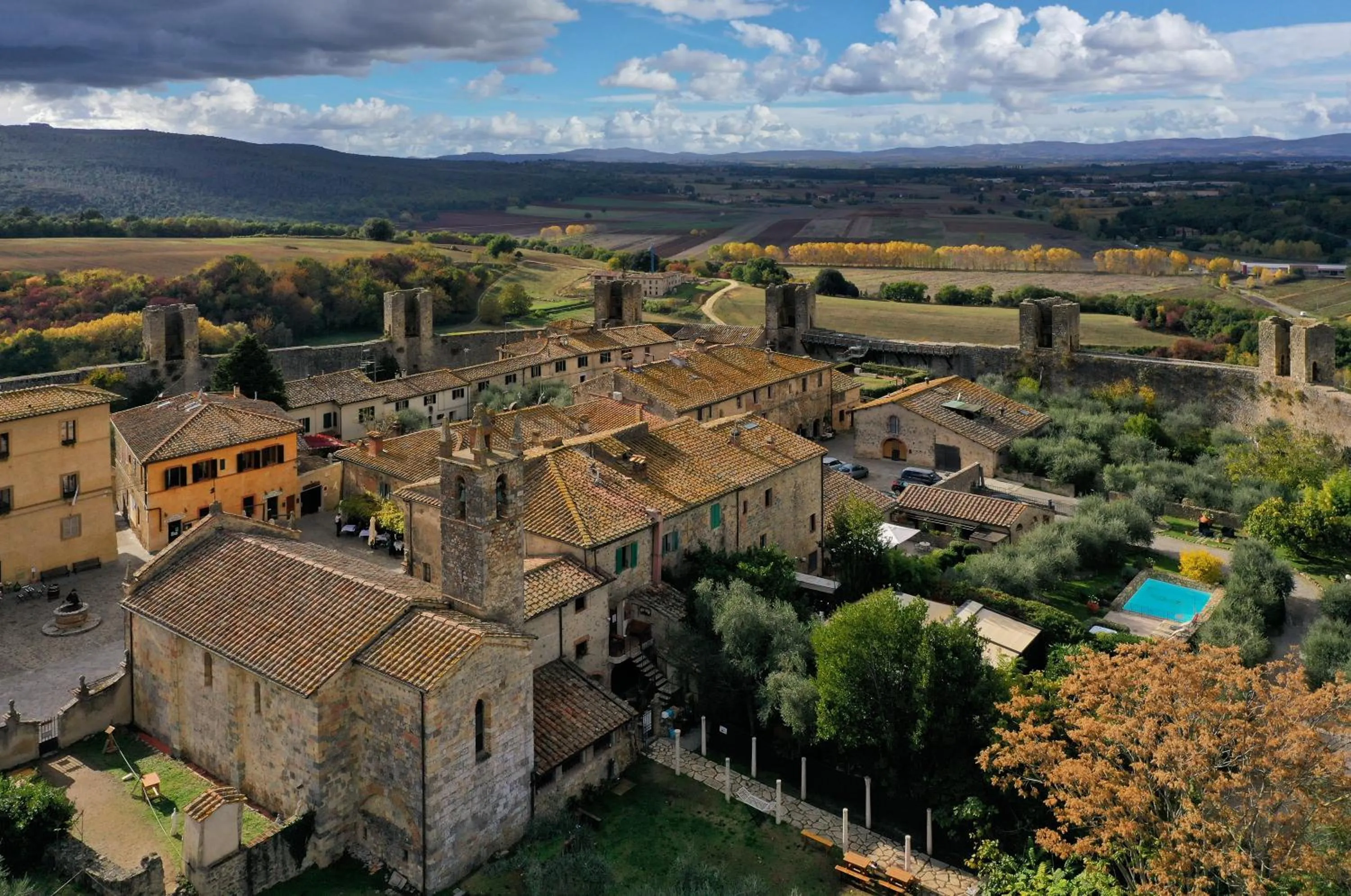 Bird's eye view in Hotel Monteriggioni