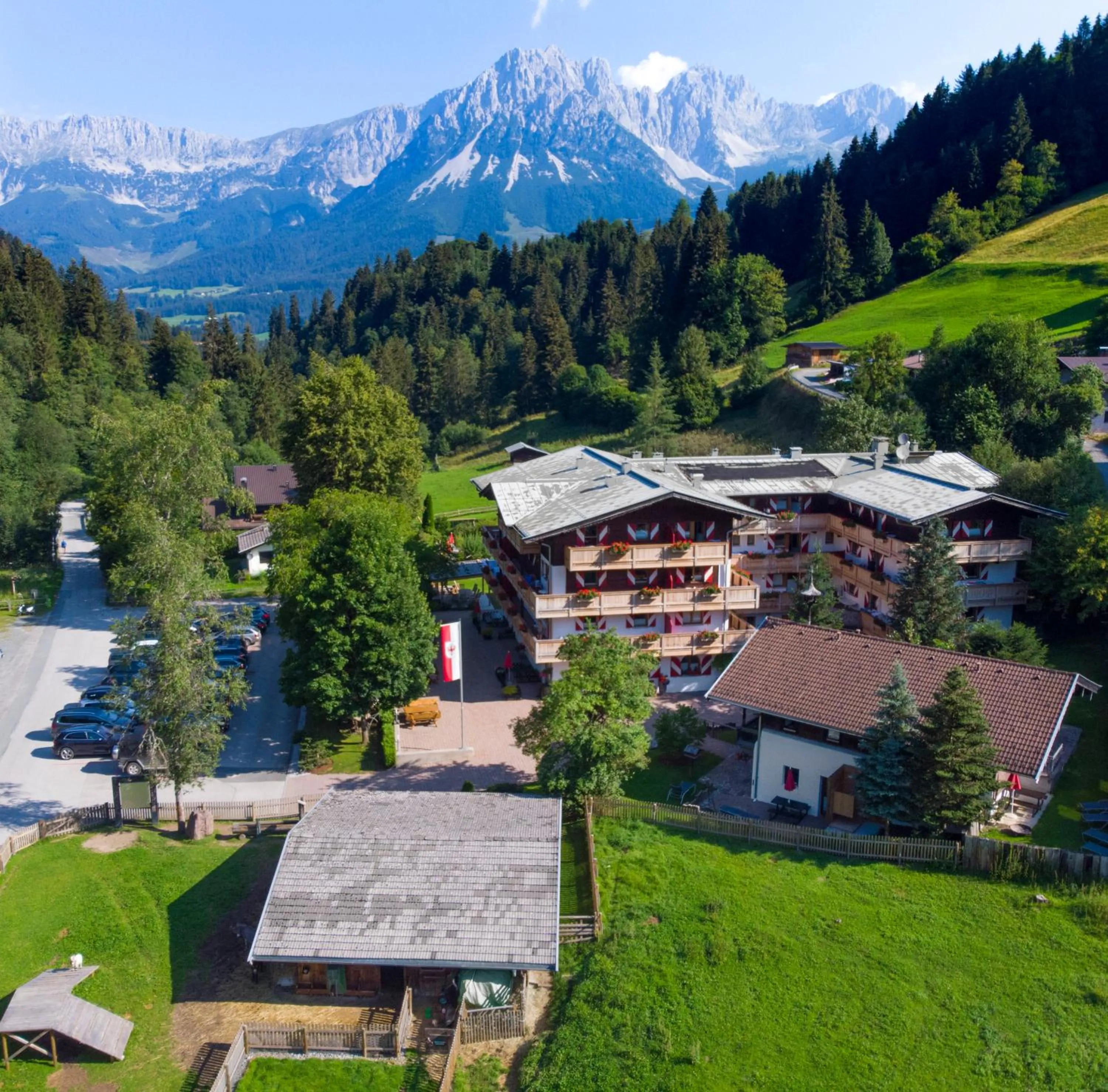 Bird's eye view in Ferienappartements Landhof