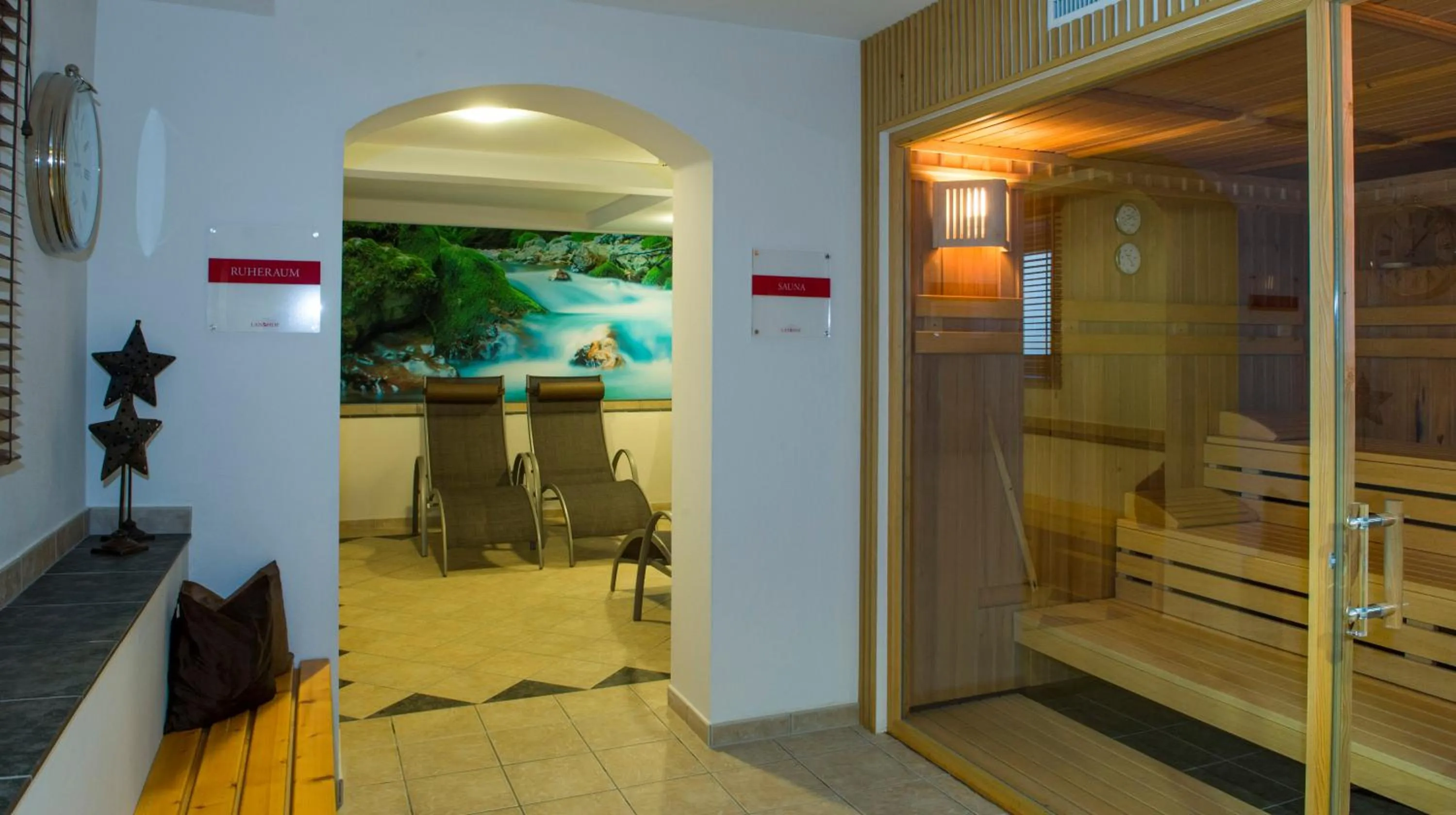 Sauna in Ferienappartements Landhof