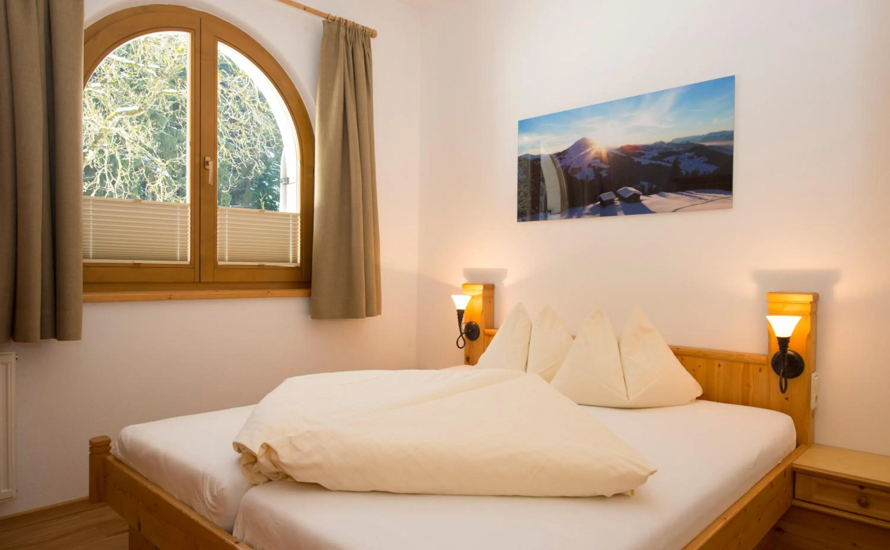 Bed in Ferienappartements Landhof