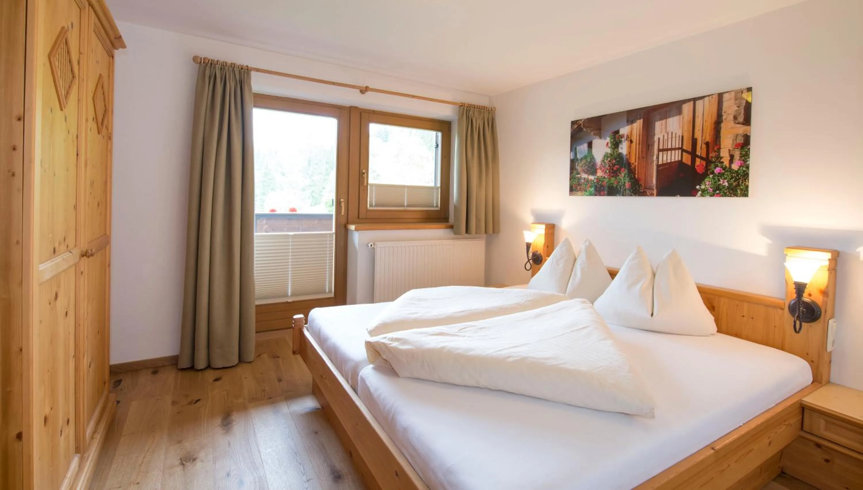 Bed in Ferienappartements Landhof