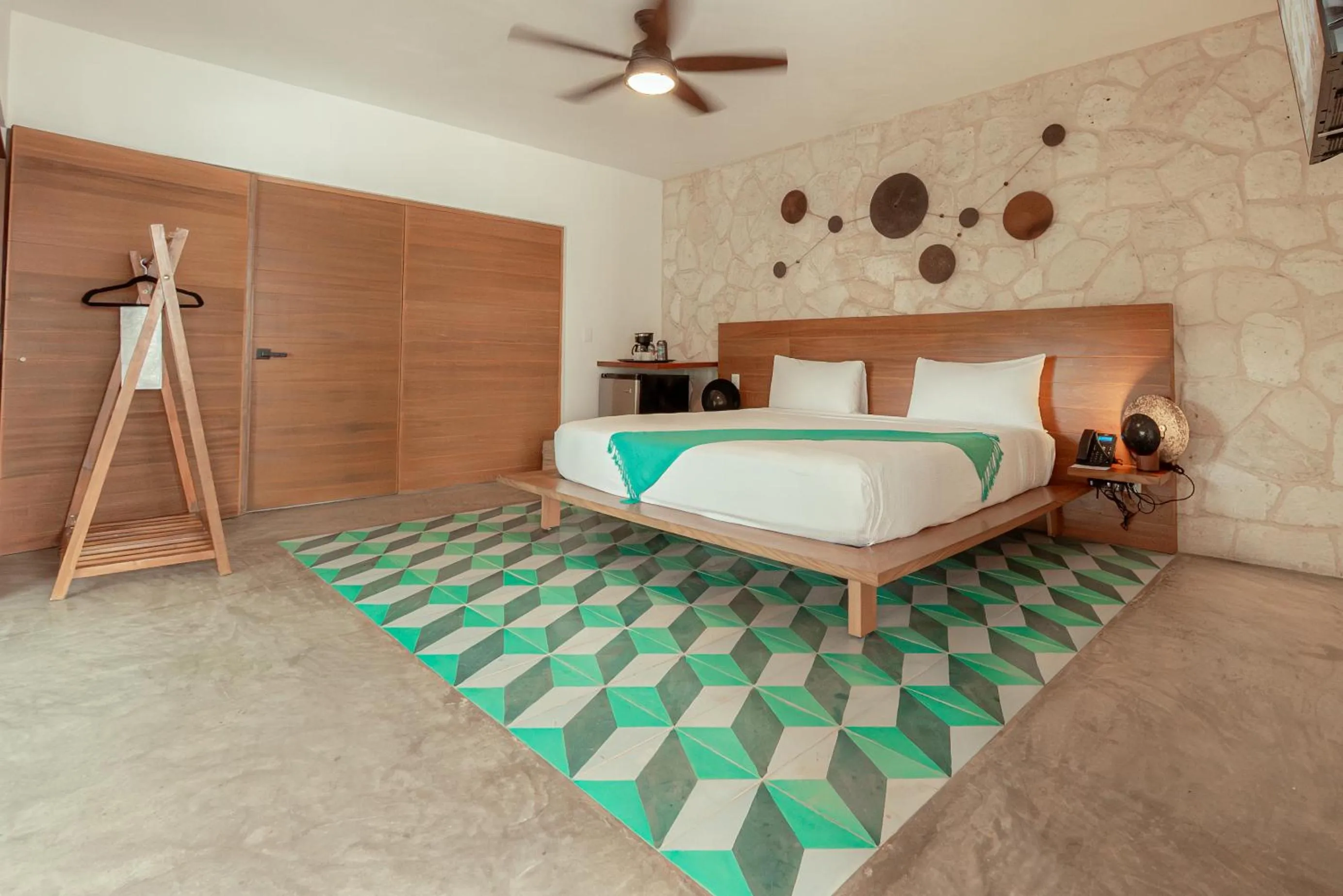 Bed in Prana Boutique Hotel Tulum