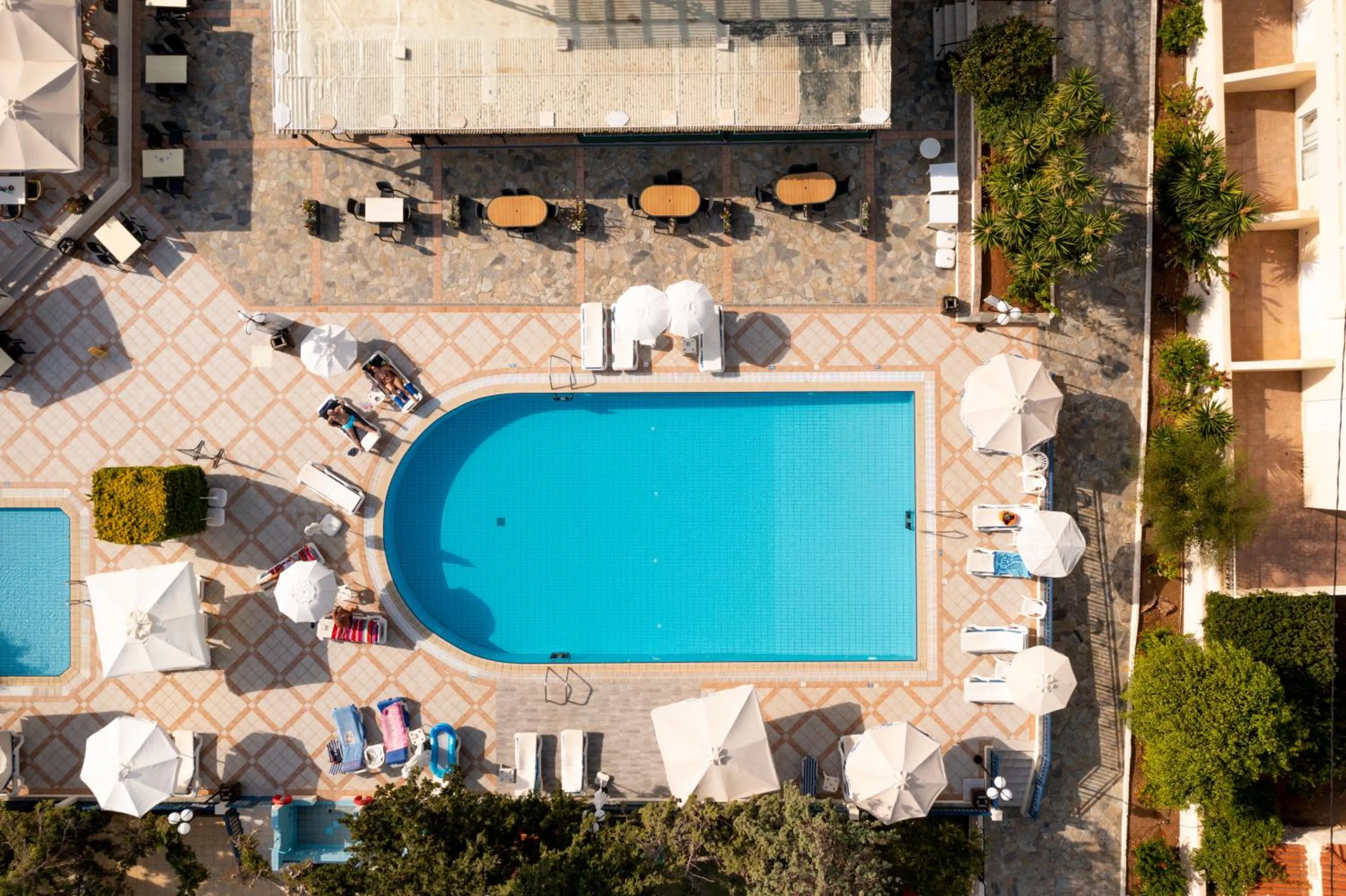 Pool view in Anastasia Hotel Stalis