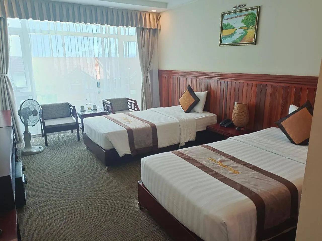 Bed in Vinh Plaza Hotel