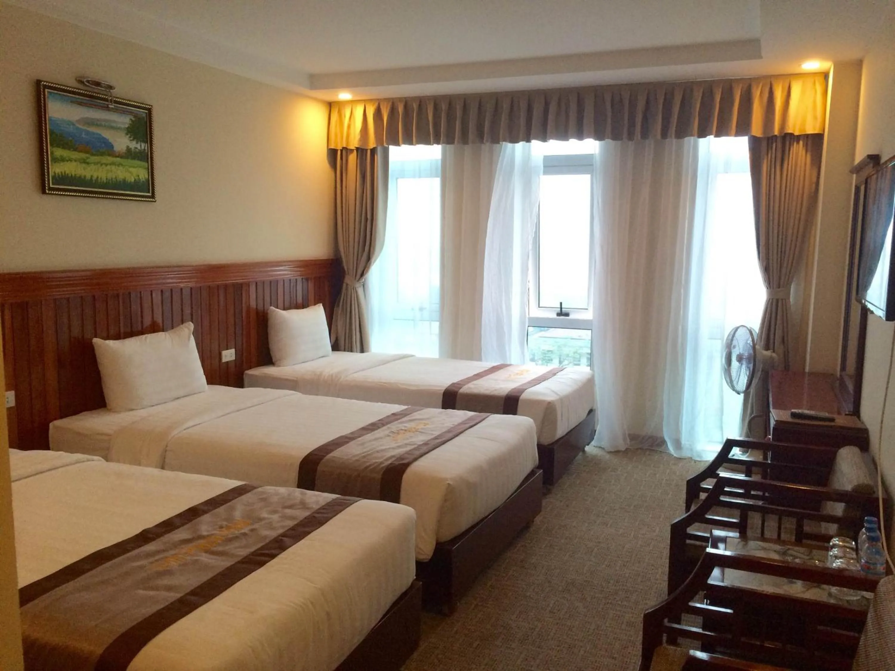 Bed in Vinh Plaza Hotel