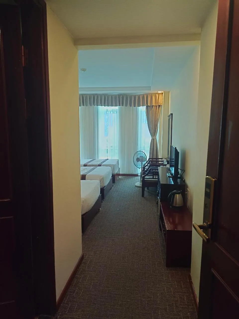 Bed in Vinh Plaza Hotel