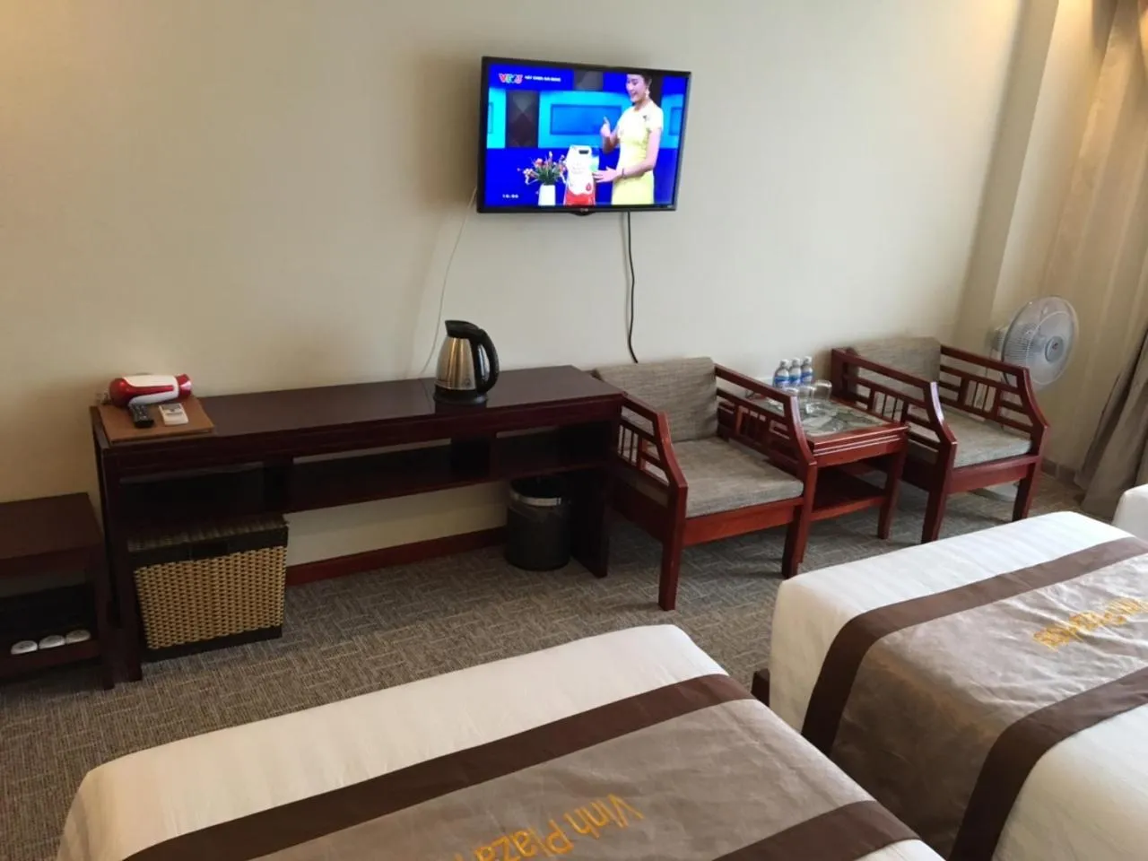 Bed in Vinh Plaza Hotel