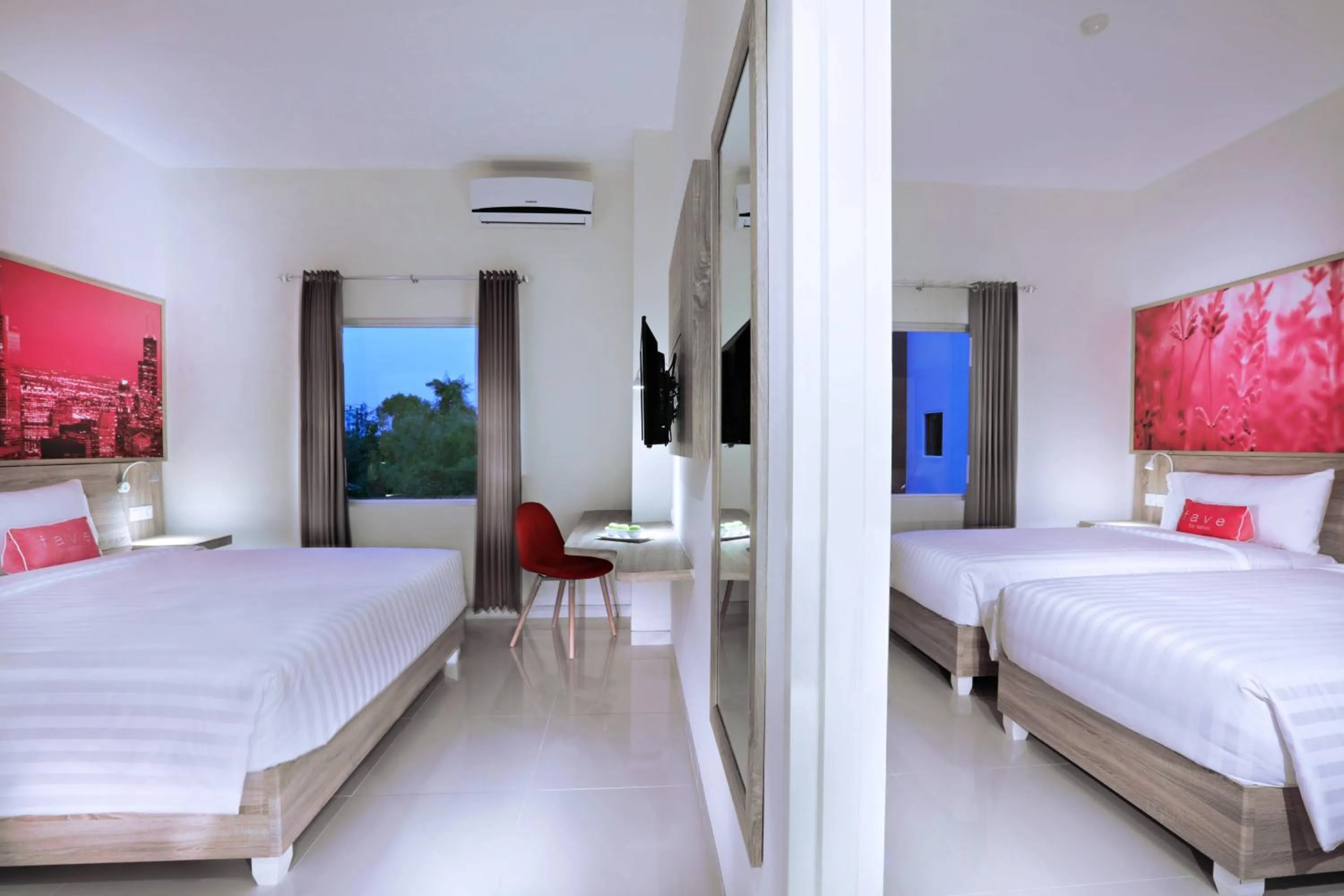 Photo of the whole room, Bed in fave plus hotel Banjarbaru