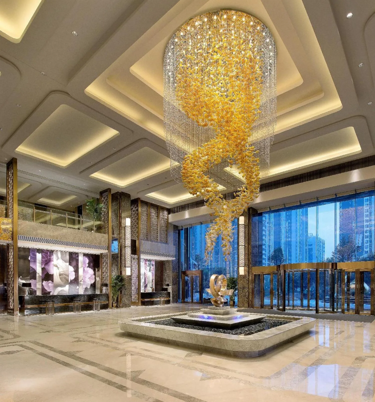 Lobby or reception in Kempinski Hotel Changsha