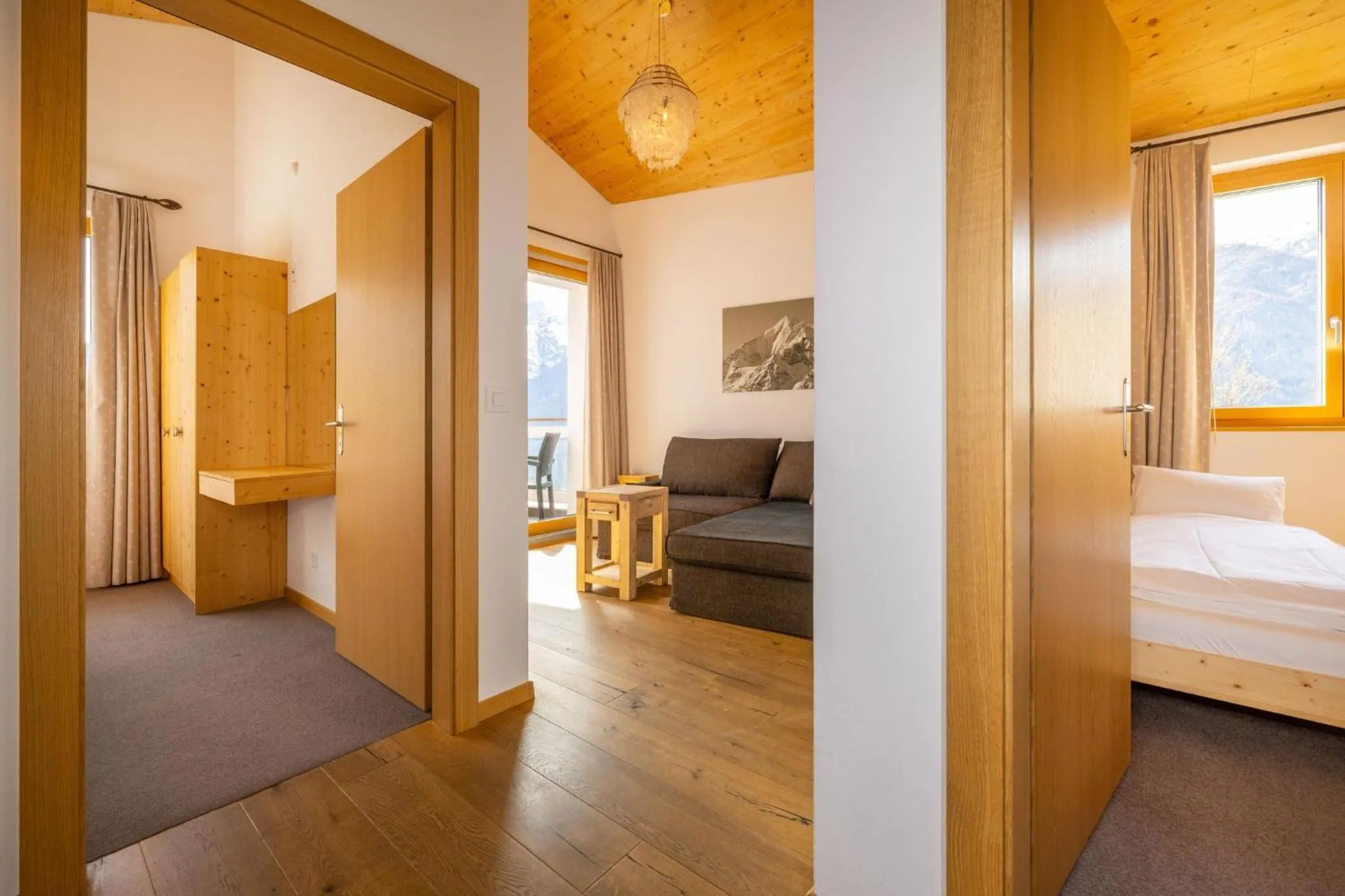 Photo of the whole room, Bed in Aktiv Hotel & Spa Hannigalp