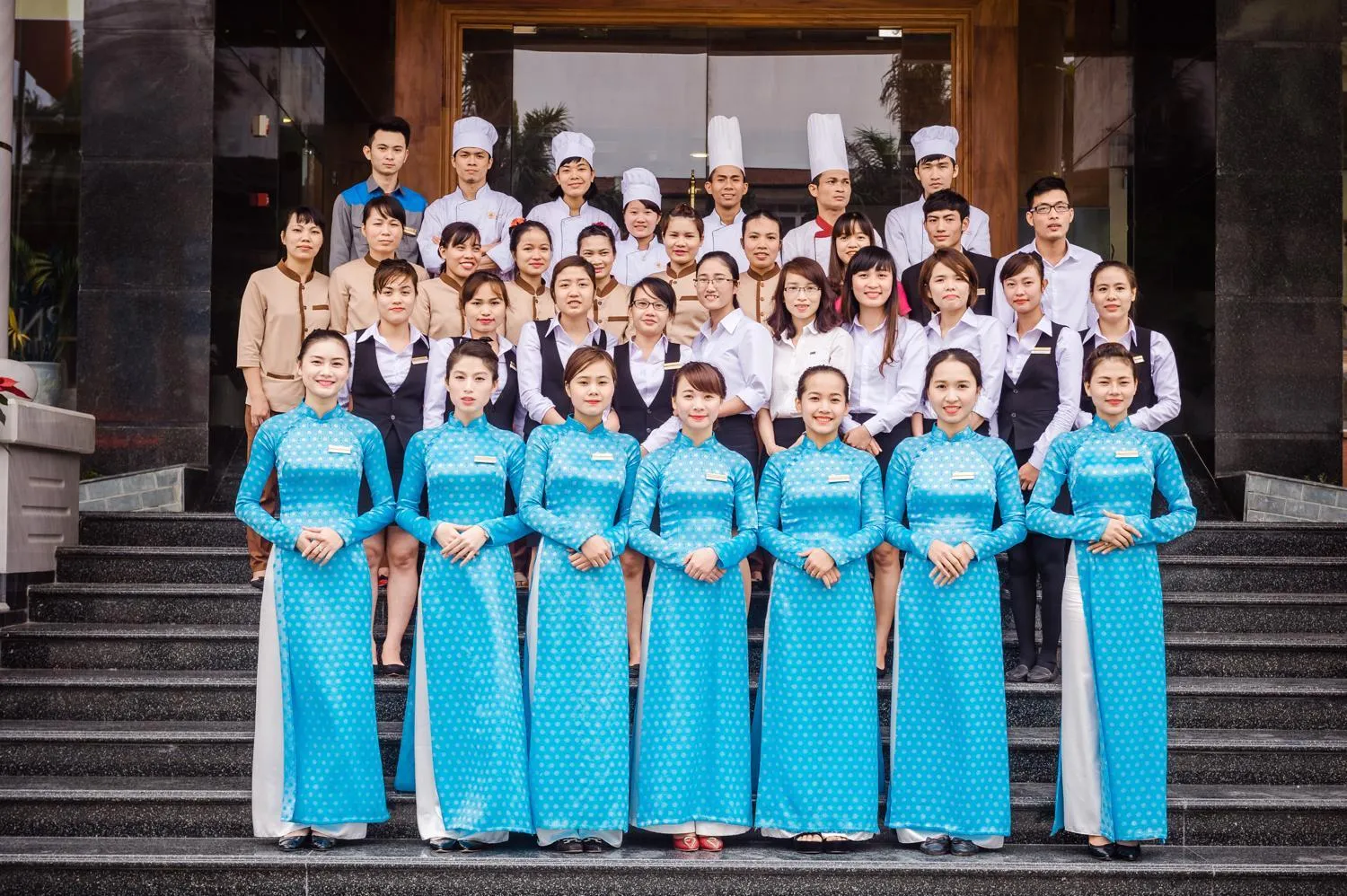 Staff in Lam Giang Hotel