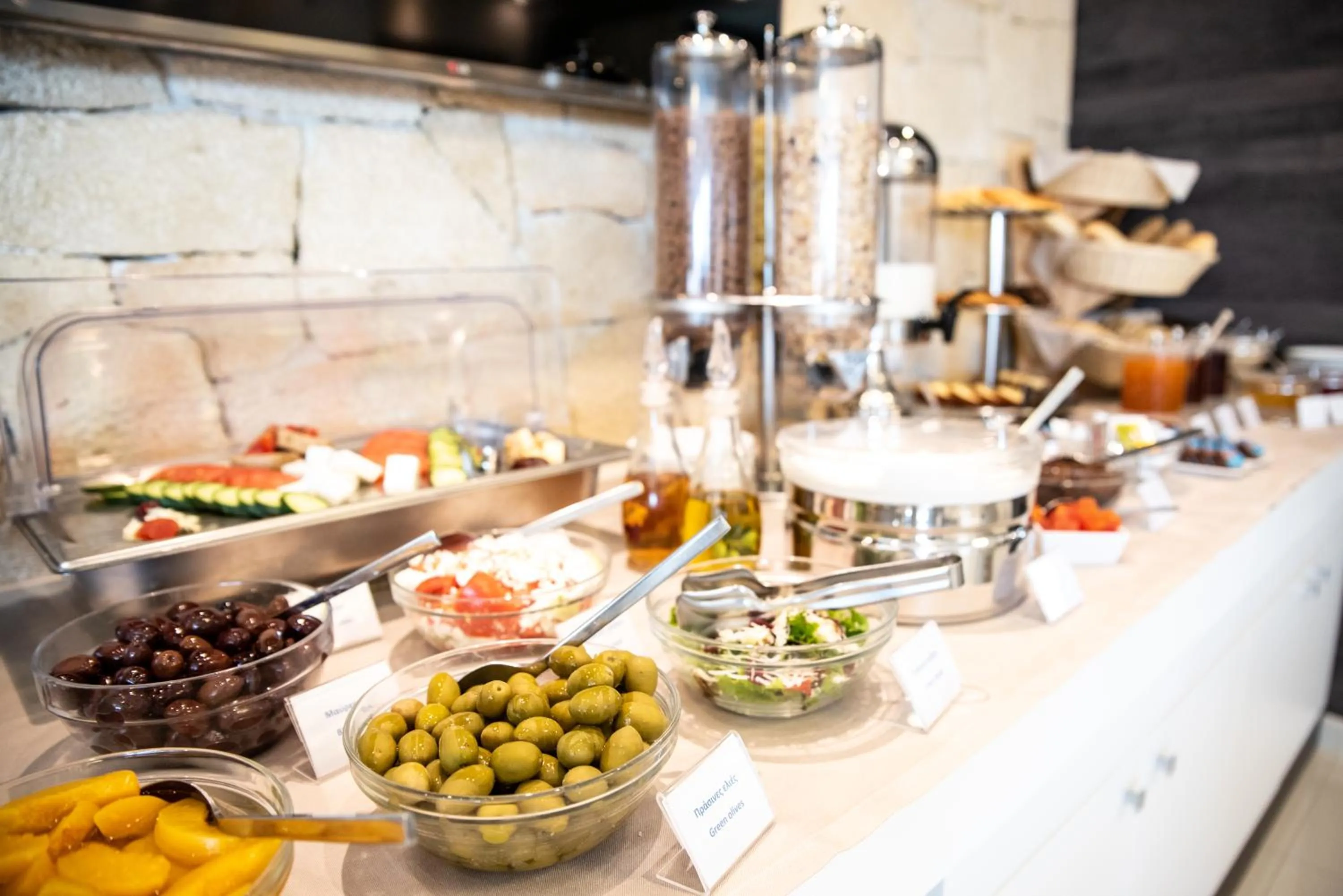 Buffet breakfast in Lagaria Luxury Rooms