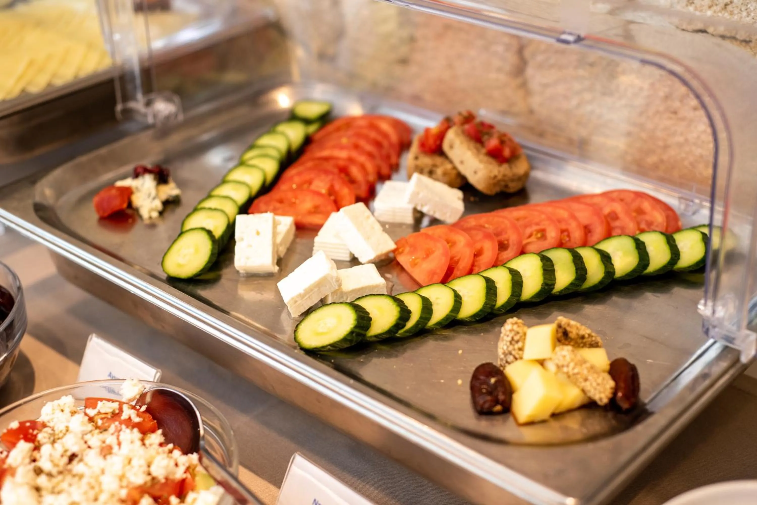 Buffet breakfast in Lagaria Luxury Rooms