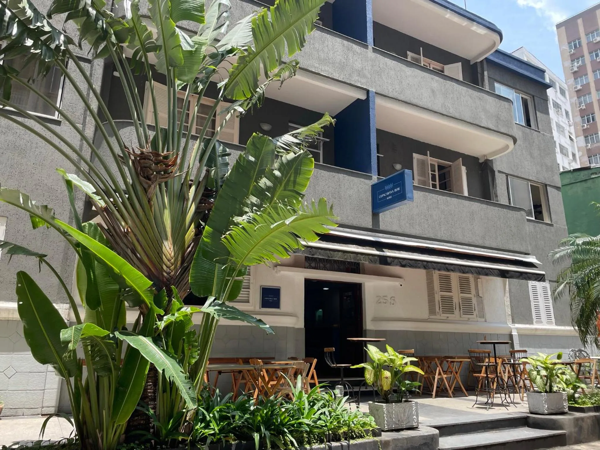 Property building in Copacabana Blue Hotel