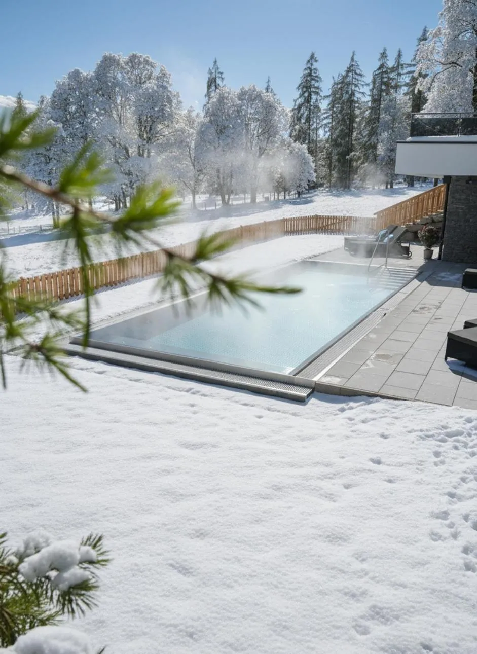 Swimming pool in Hotel Rösslhof
