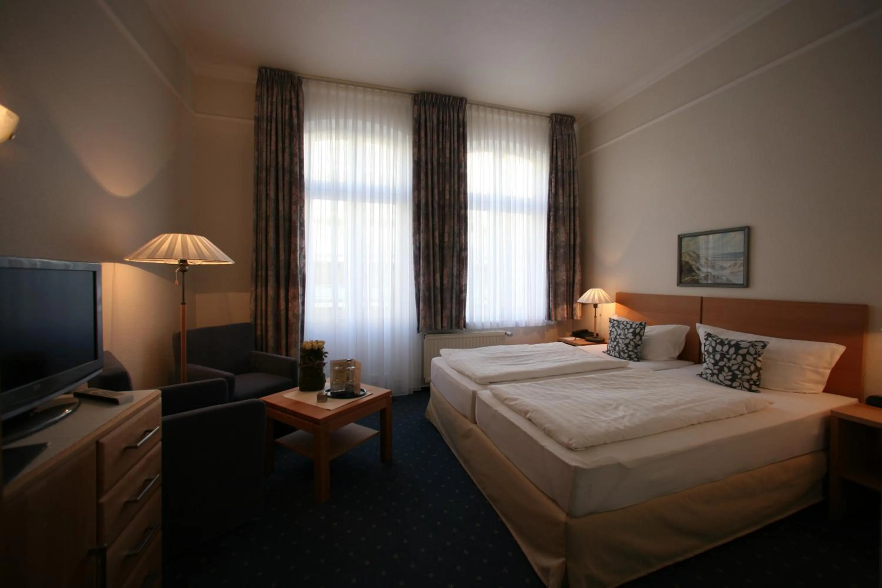 Bed in Hotel Gutenberg