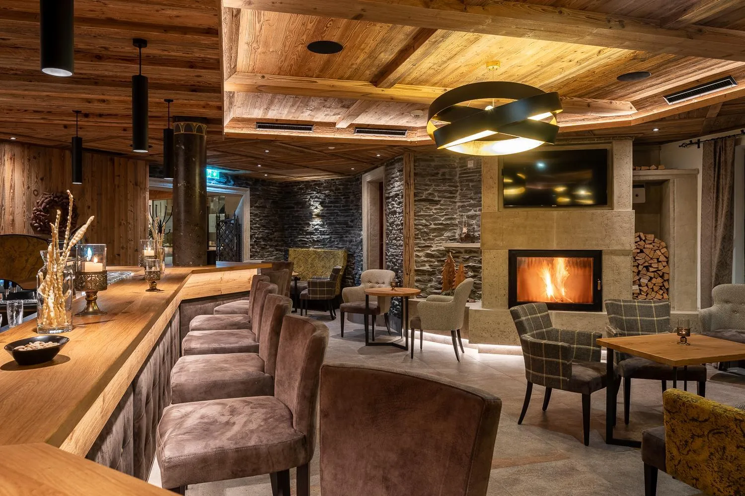 Lounge or bar in Hotel Jagdschlössl