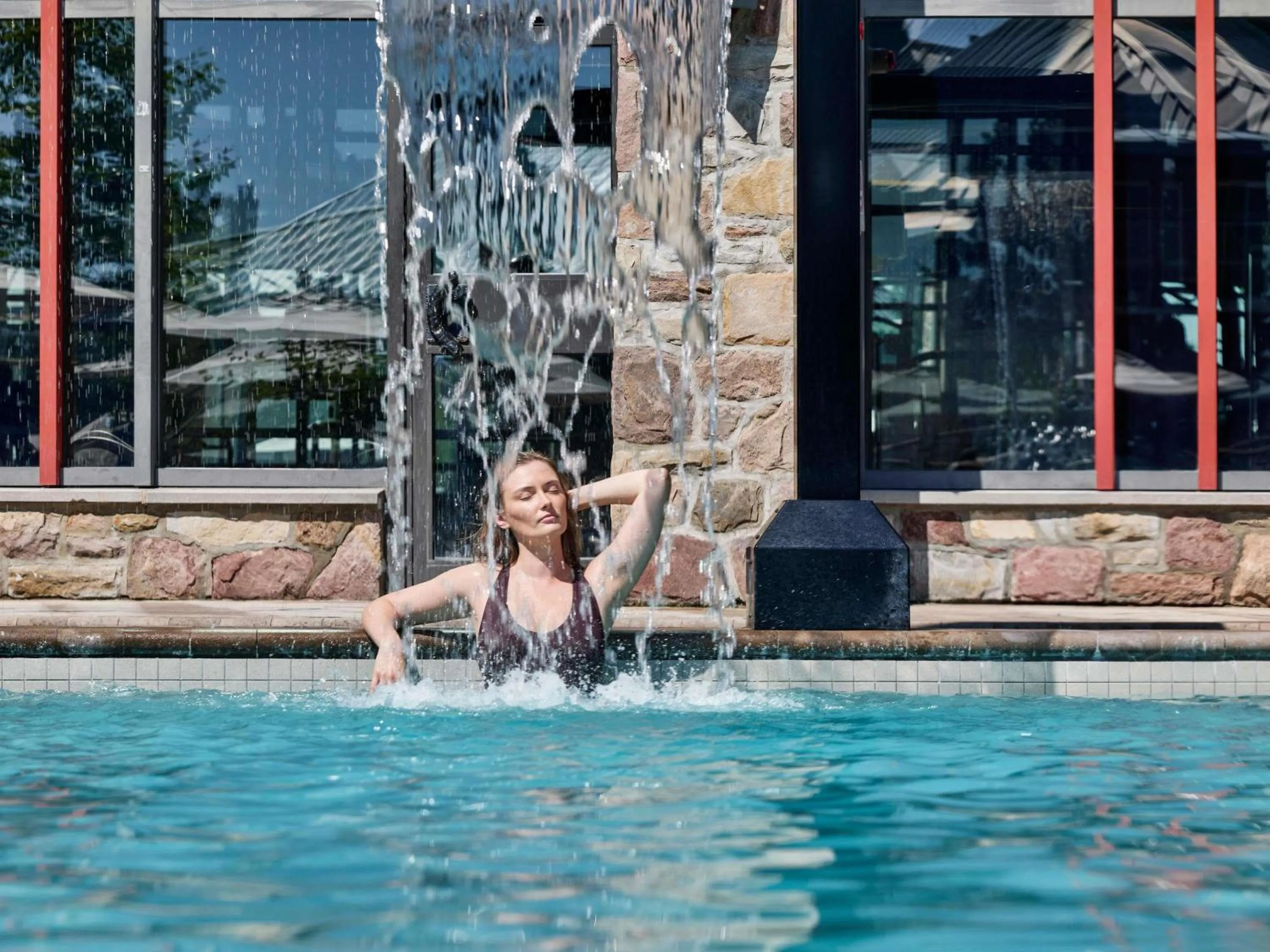 Pool view in Fairmont Tremblant