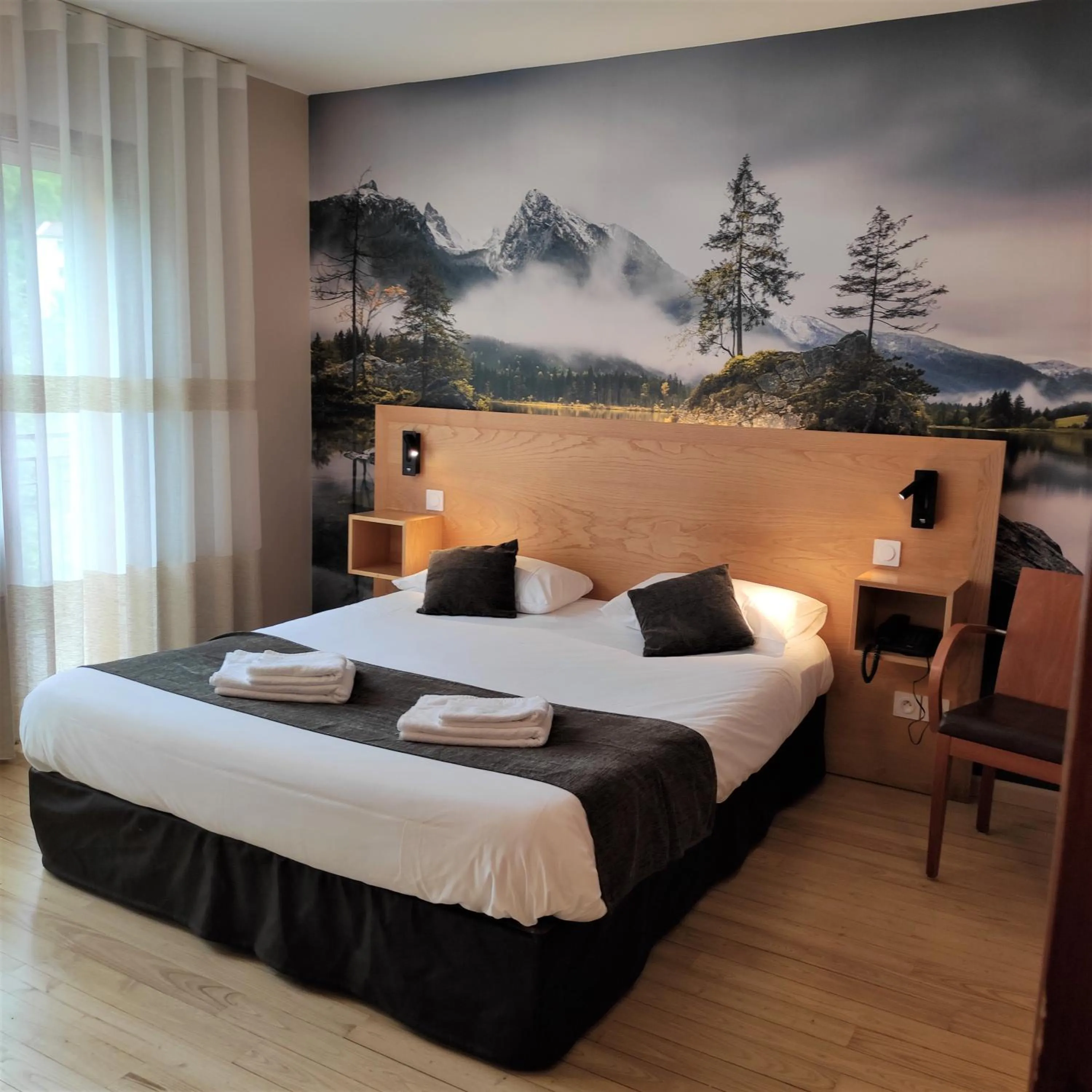 Bed in Hôtel Le Chalet