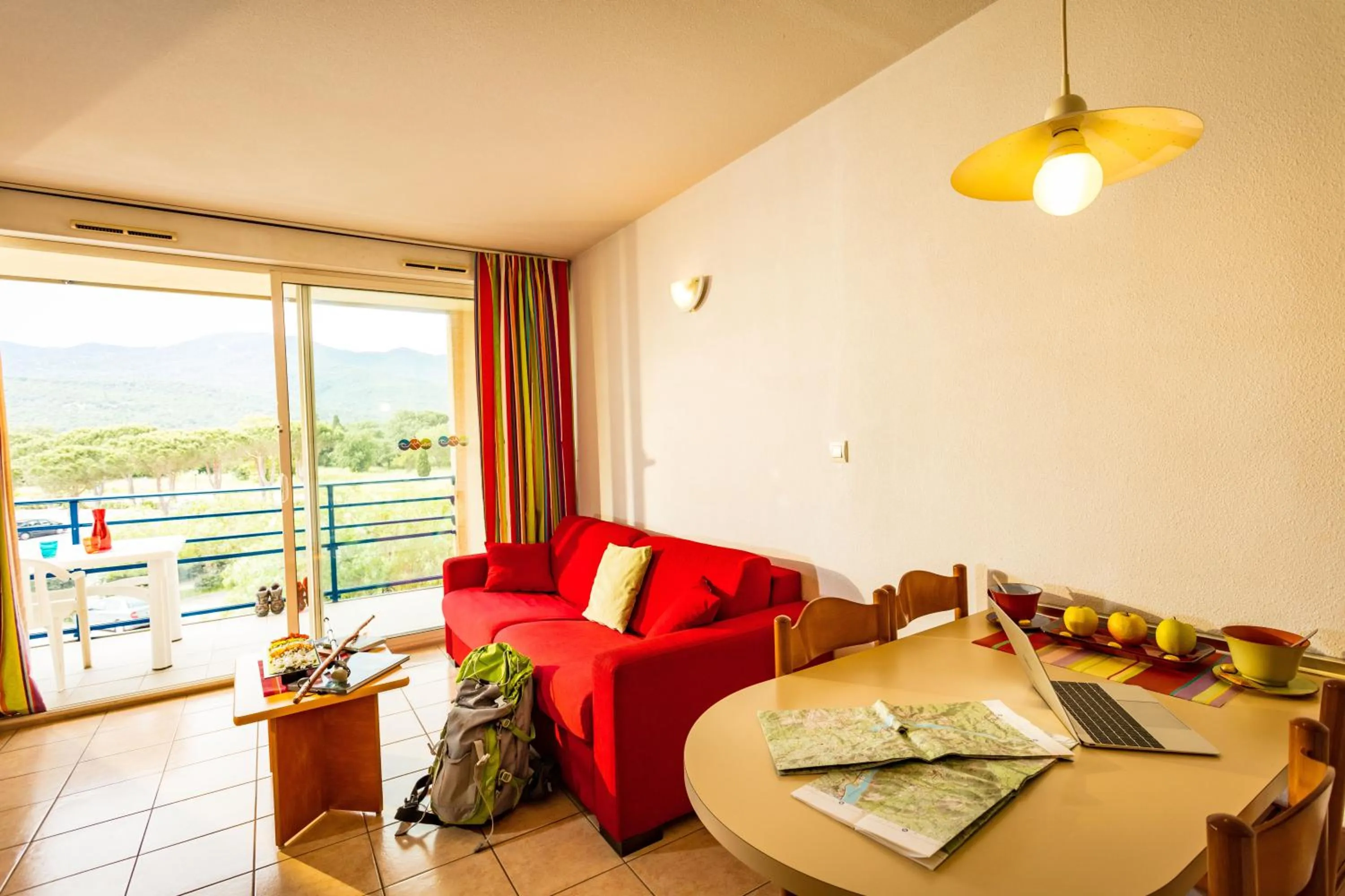 Living room in Résidence Mer & Golf Port Argelès