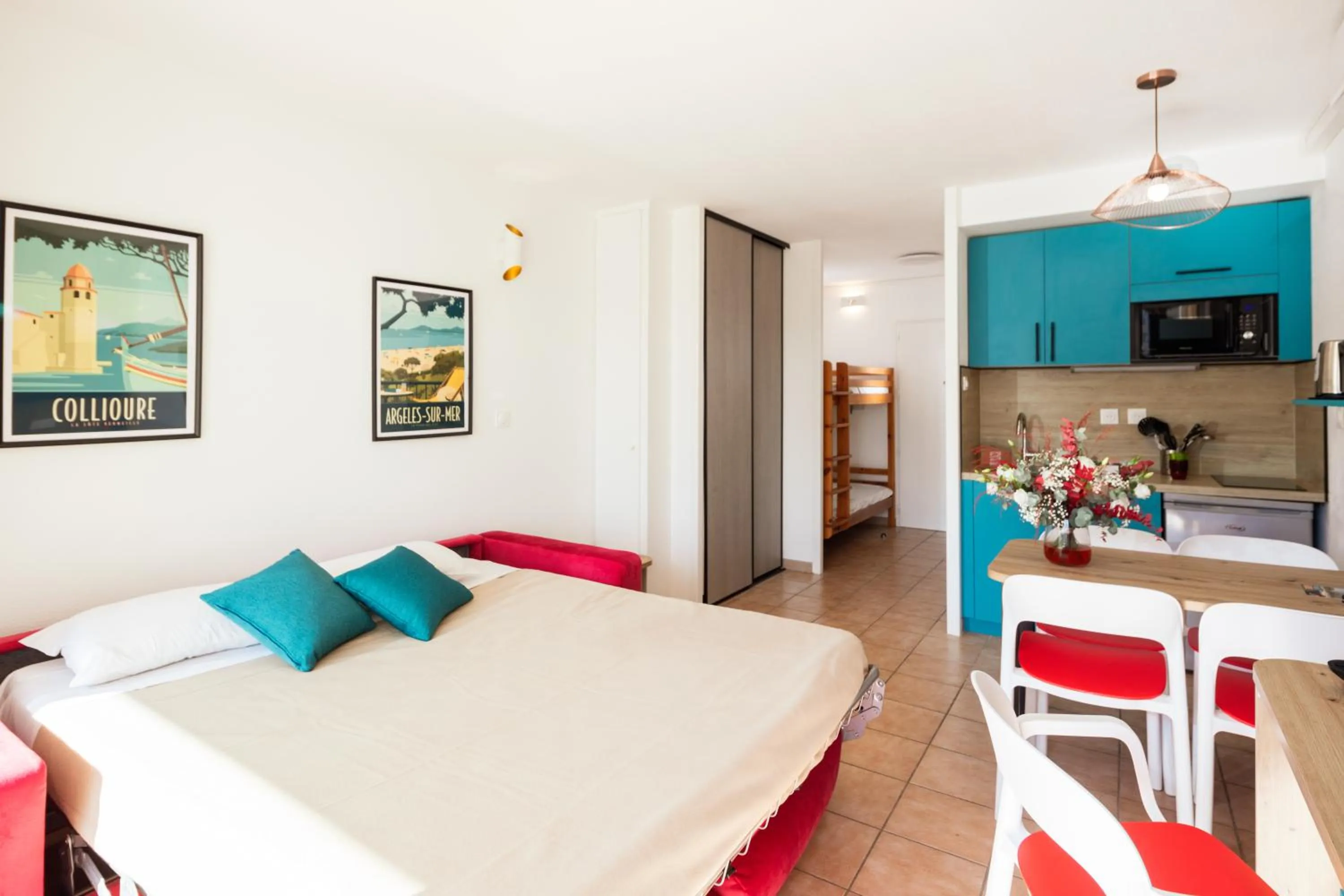 Bed in Résidence Mer & Golf Port Argelès