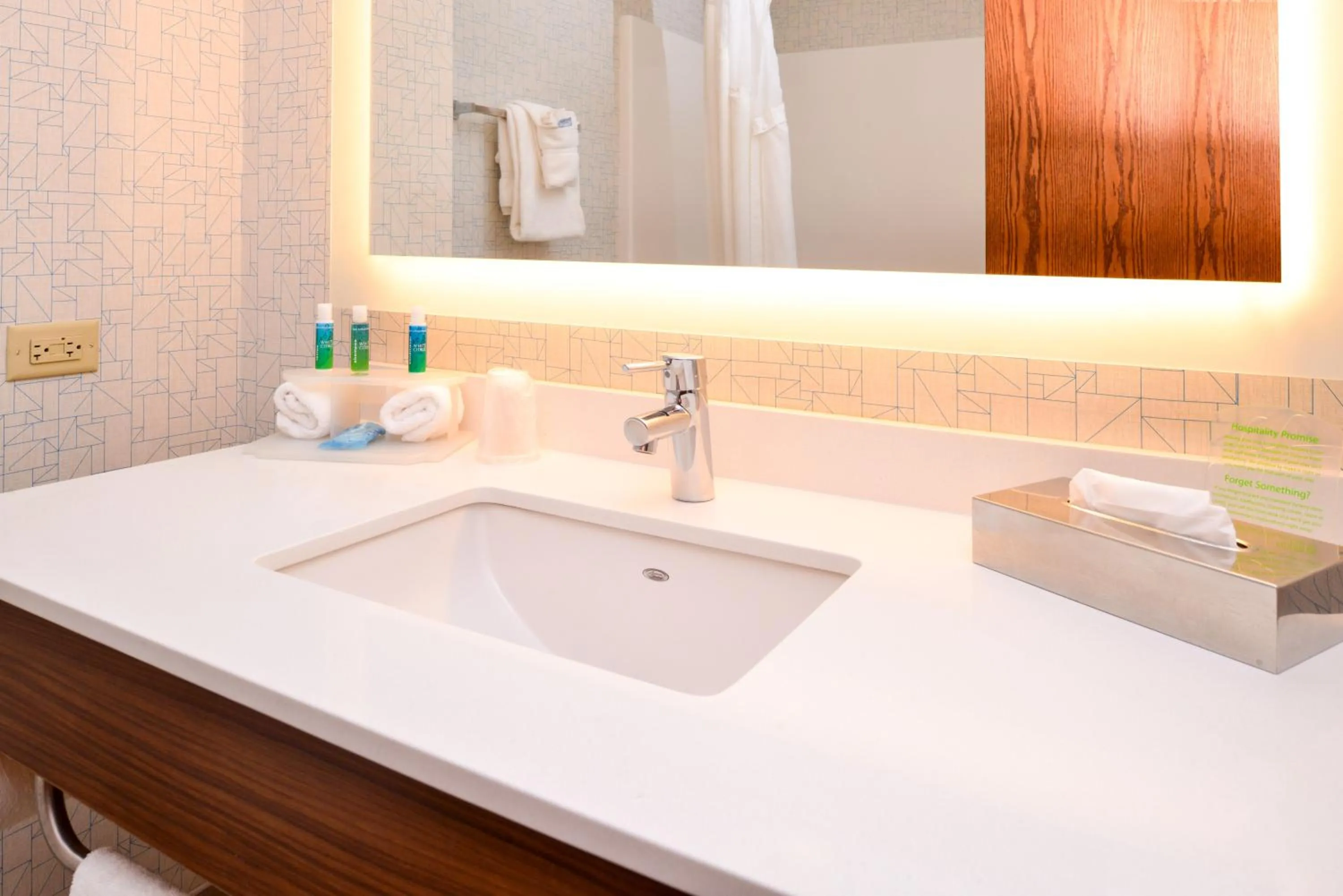 Bathroom in Holiday Inn Express Hotel & Suites Urbana-Champaign-U of I Area by IHG