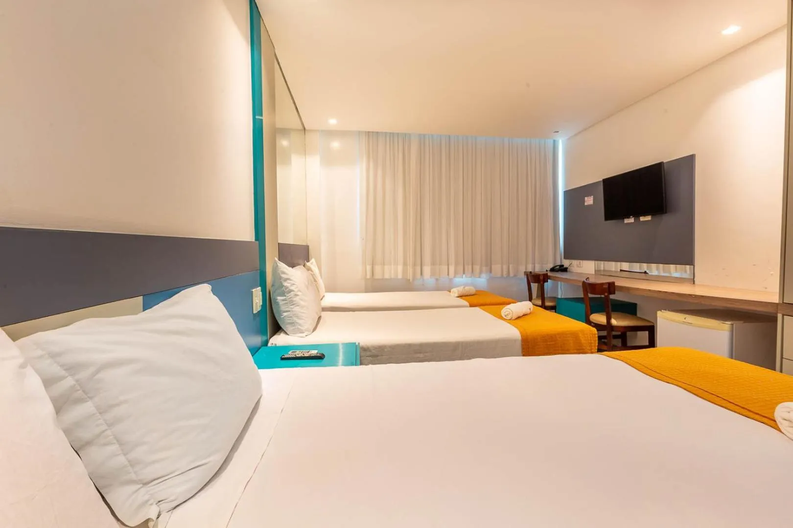 Bedroom, Bed in Rede Andrade Navegantes