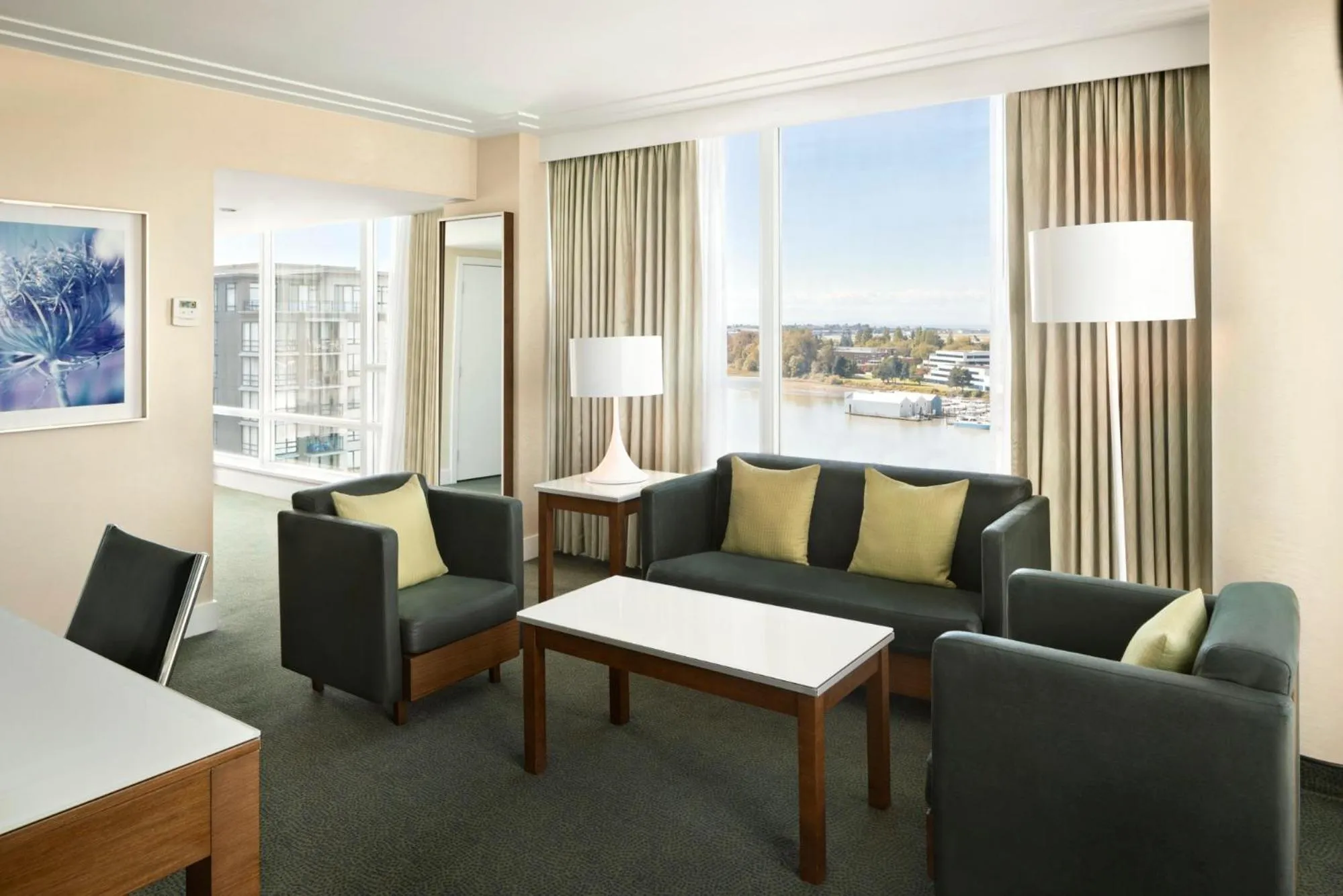 Seating area in The Westin Wall Centre, Vancouver Airport