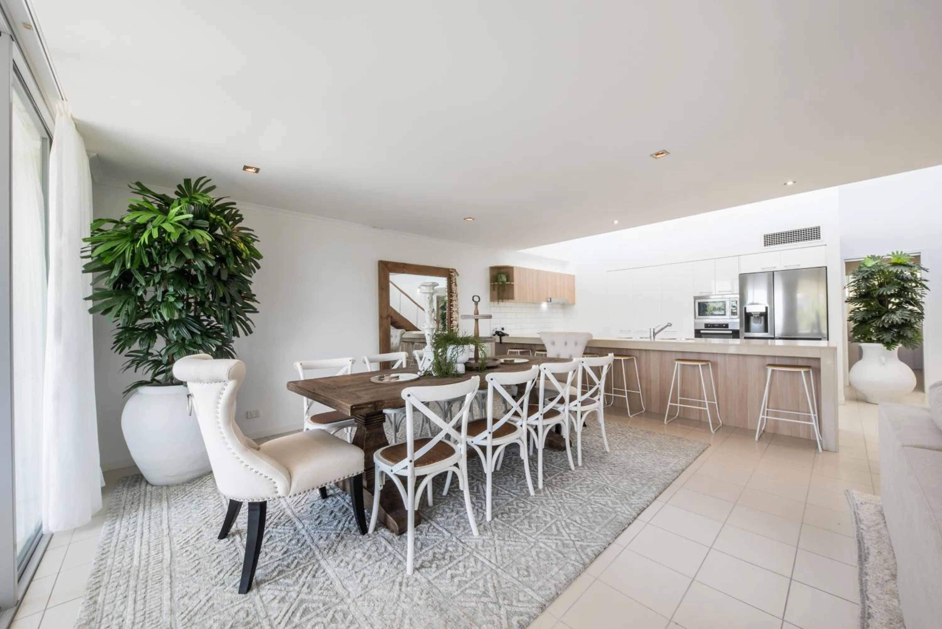 Dining area in at Marina Shores