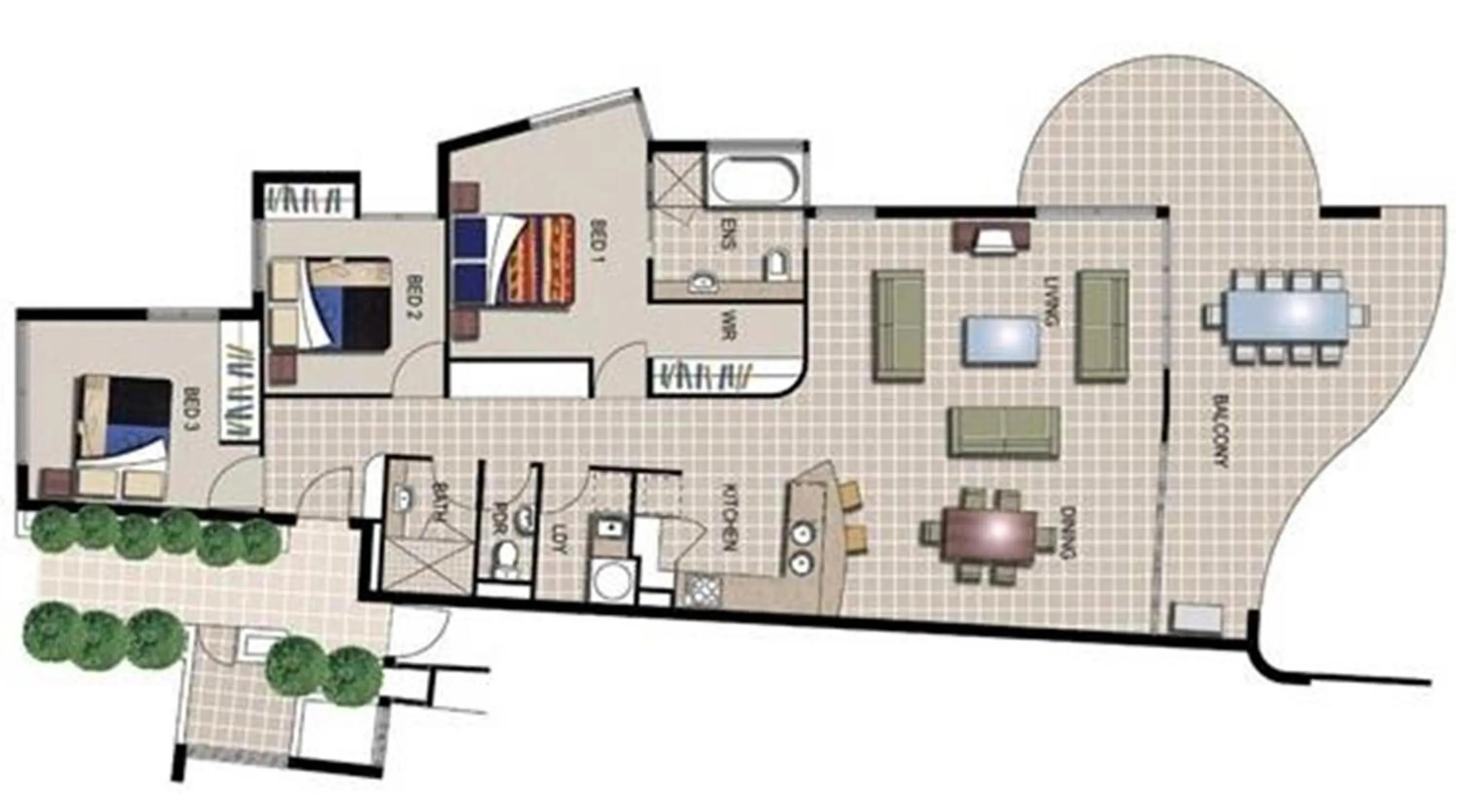 Floor plan in at Marina Shores
