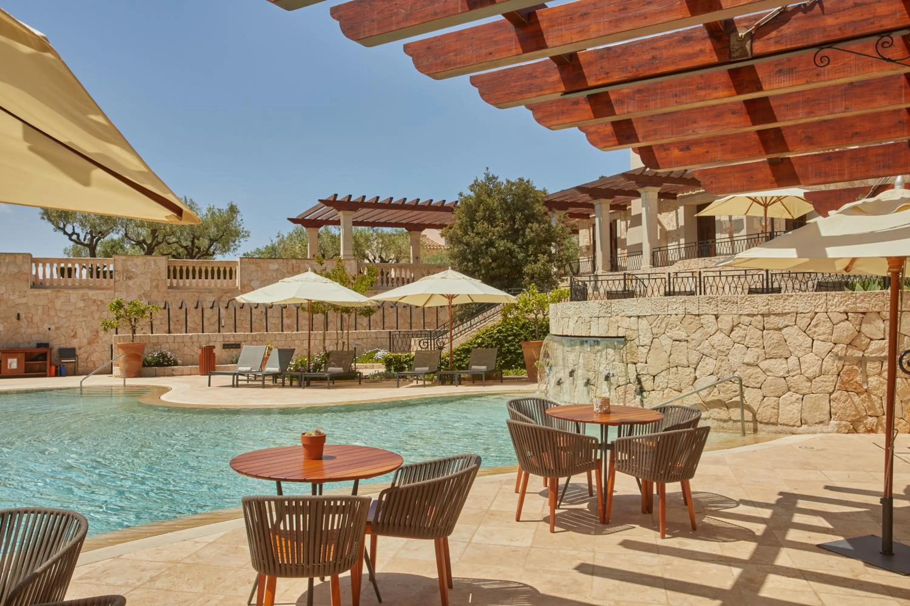 Pool view in CAP VERMELL GRAND HOTEL
