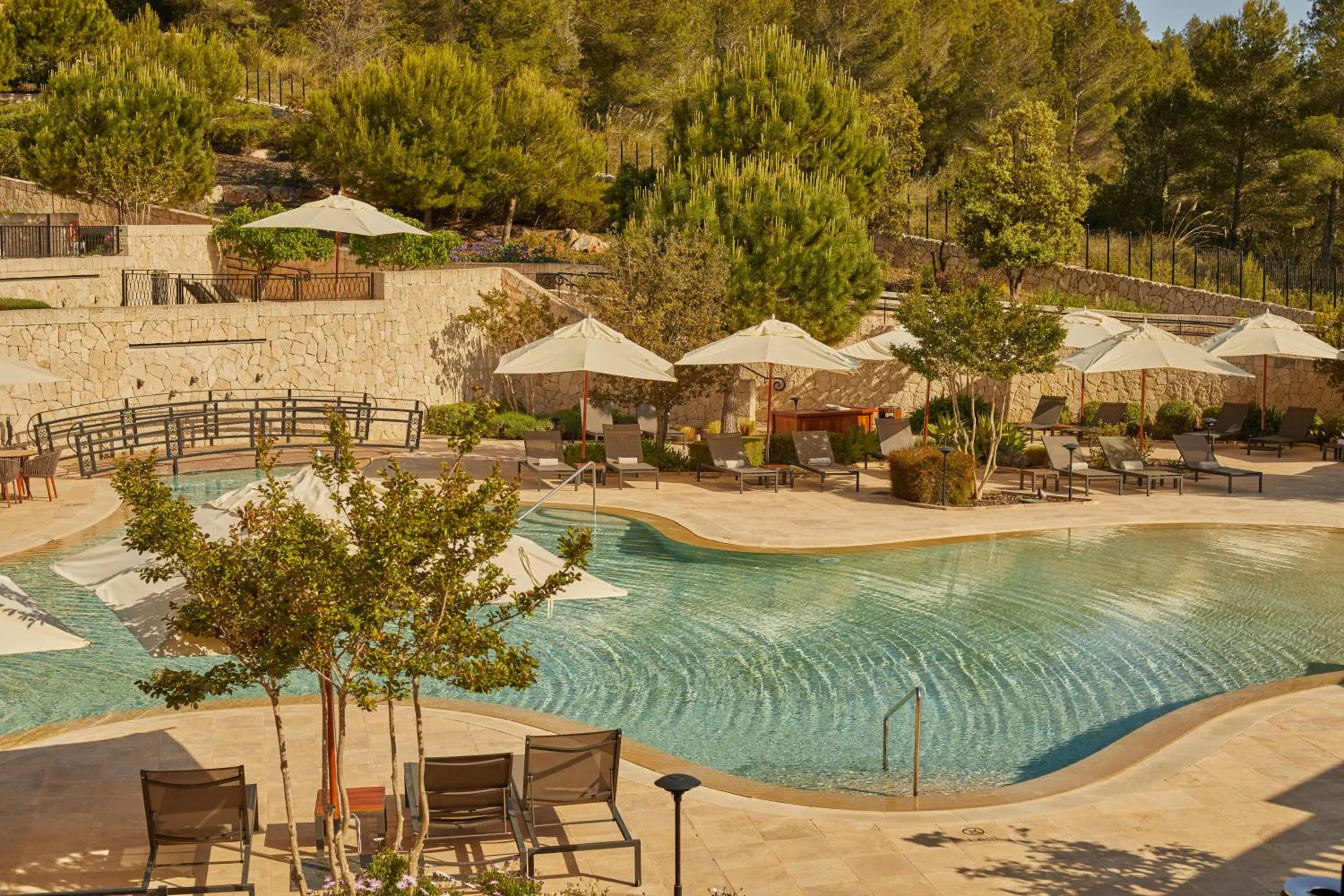 Pool view in CAP VERMELL GRAND HOTEL